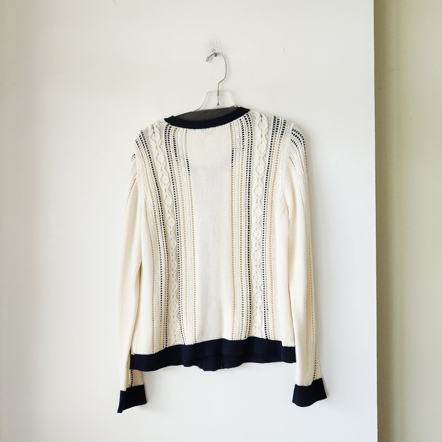 Talbots 100% Mercerized Cotton Knit Cardigan - L