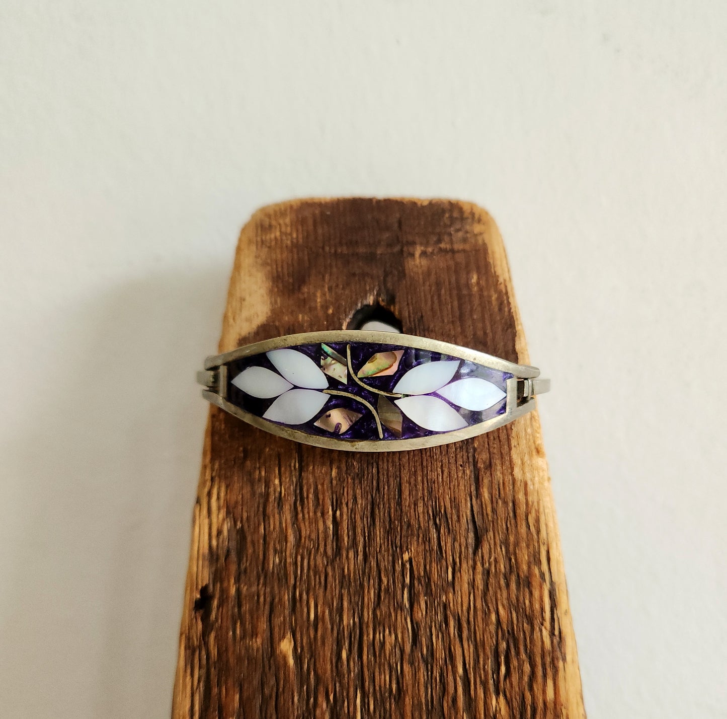 Alpaca Mexico Inlay Bracelet
