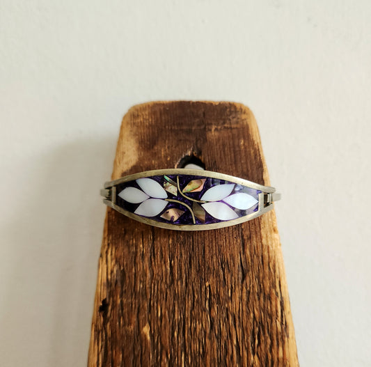 Alpaca Mexico Inlay Bracelet