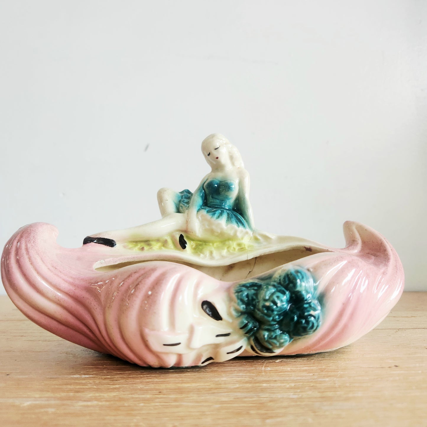 Vintage MCM Ballerina Planter Ceramic
