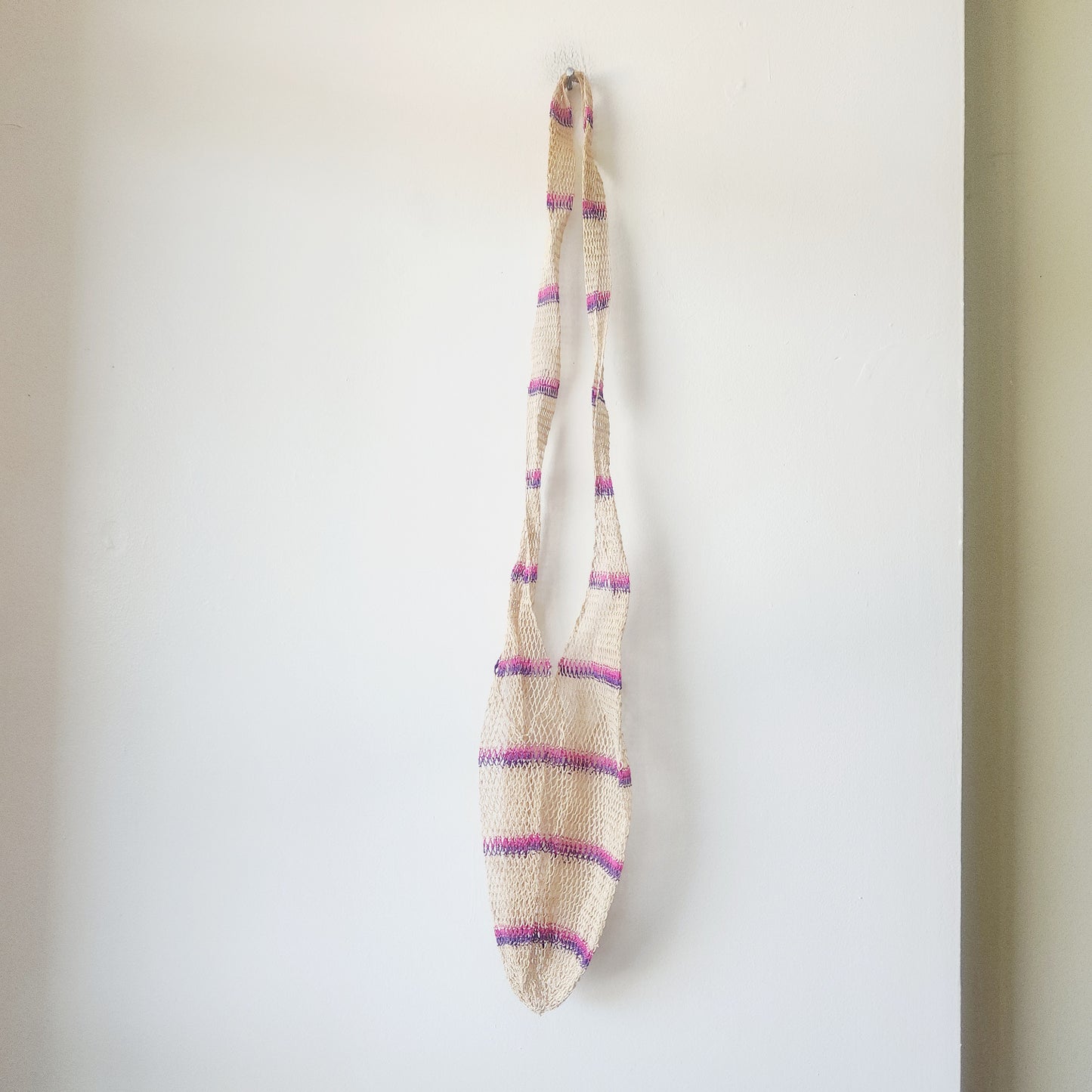 Vintage Open Weave Sack Bag