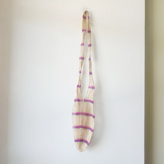 Vintage Open Weave Sack Bag