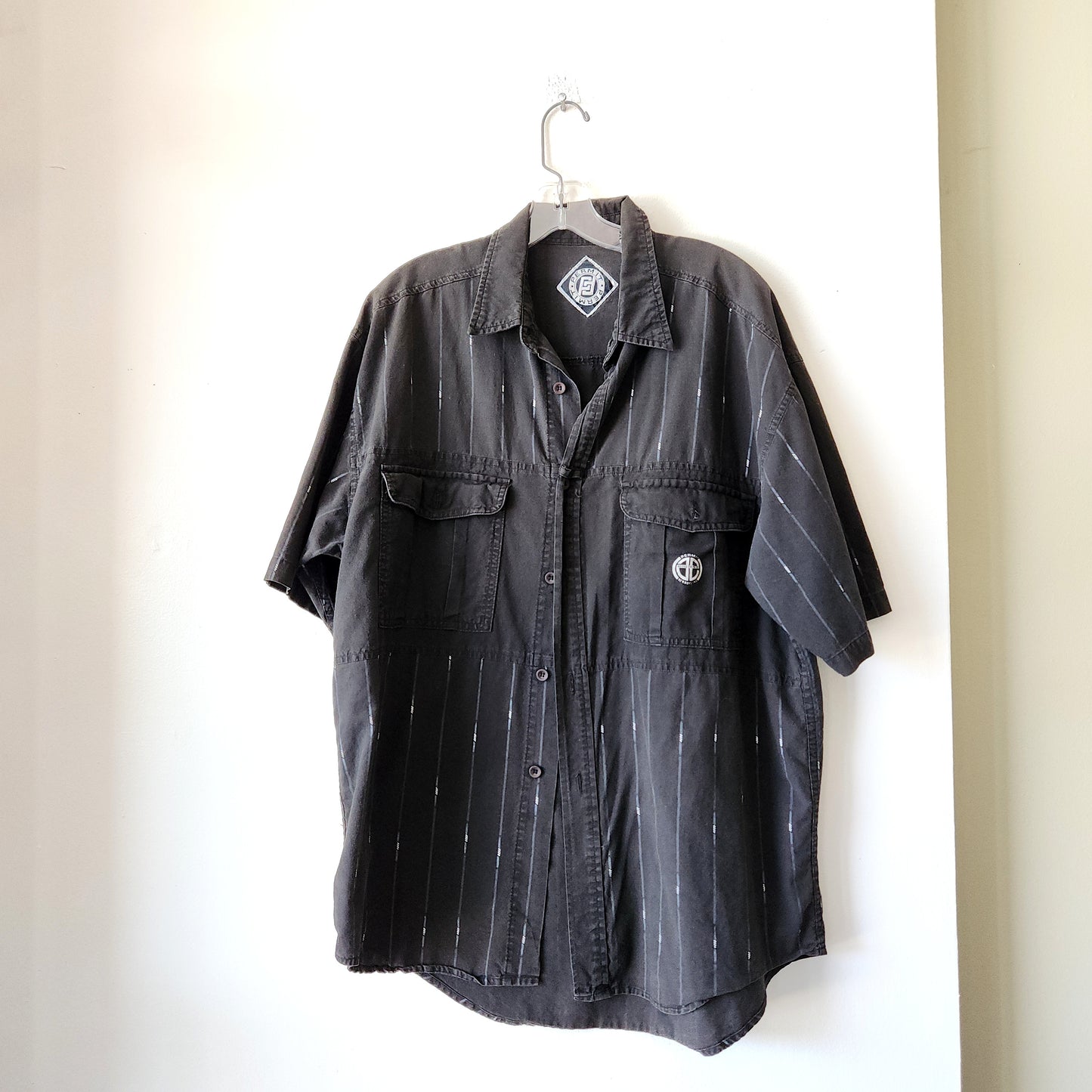 Vintage Permit 100% Cotton Button Up Shirt - XL