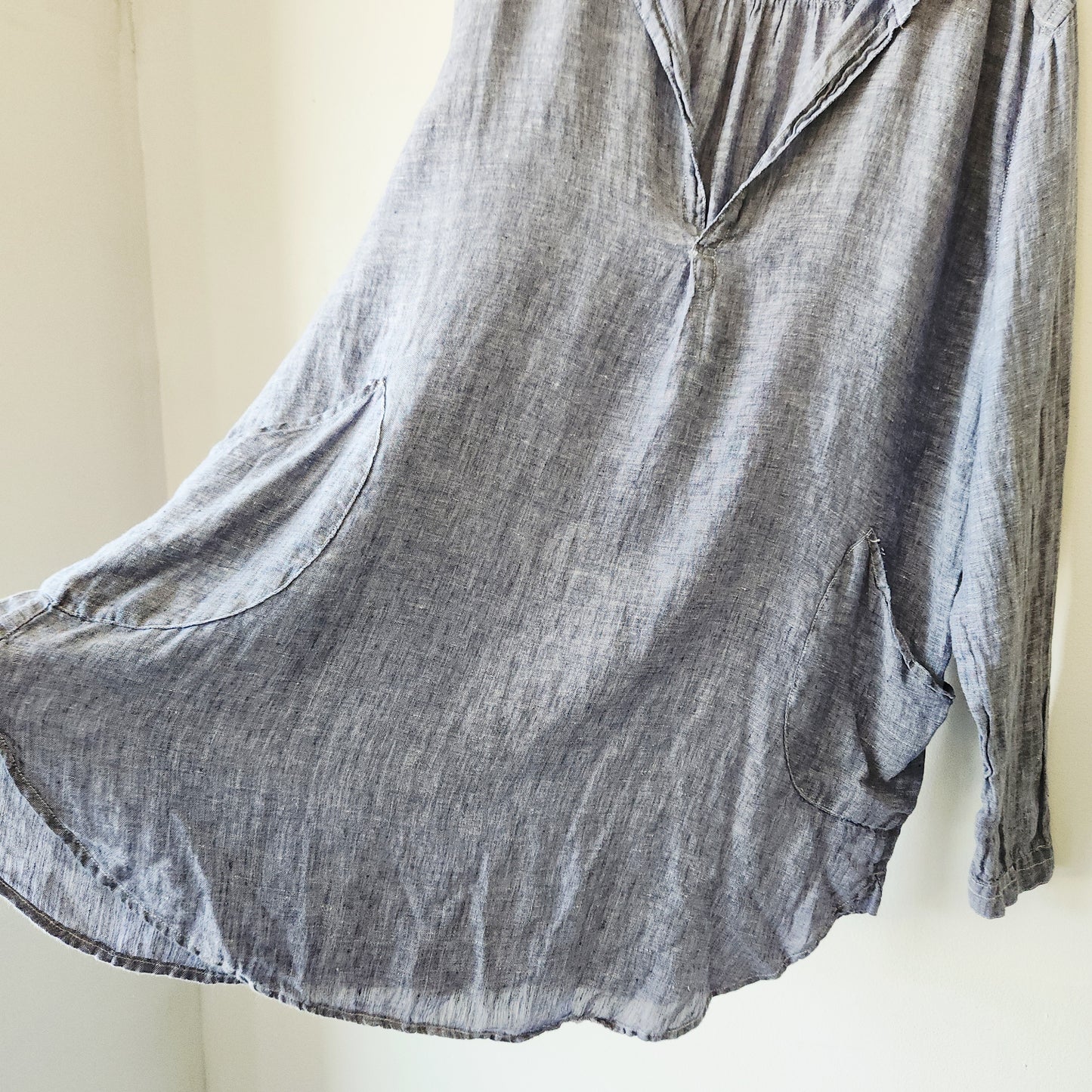 CP Shades 100% Linen Tunic with Pockets - XL
