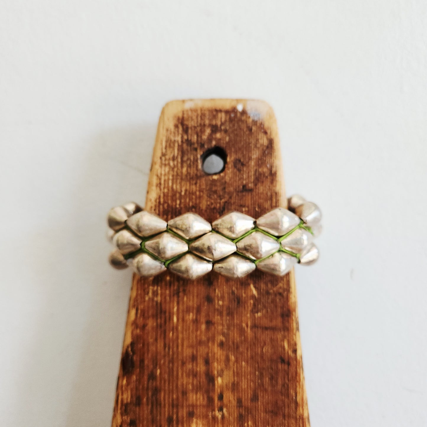 Woven Bracelet with Beads