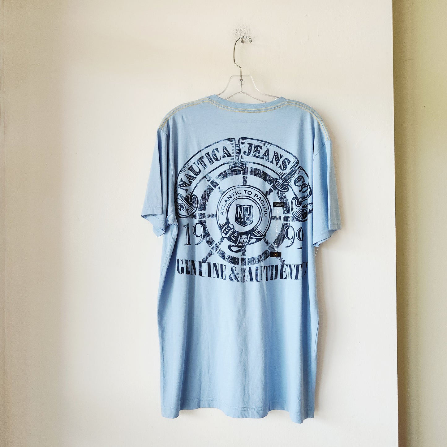 Nautica Jeans Co 100% Cotton Logo Tee - L - New