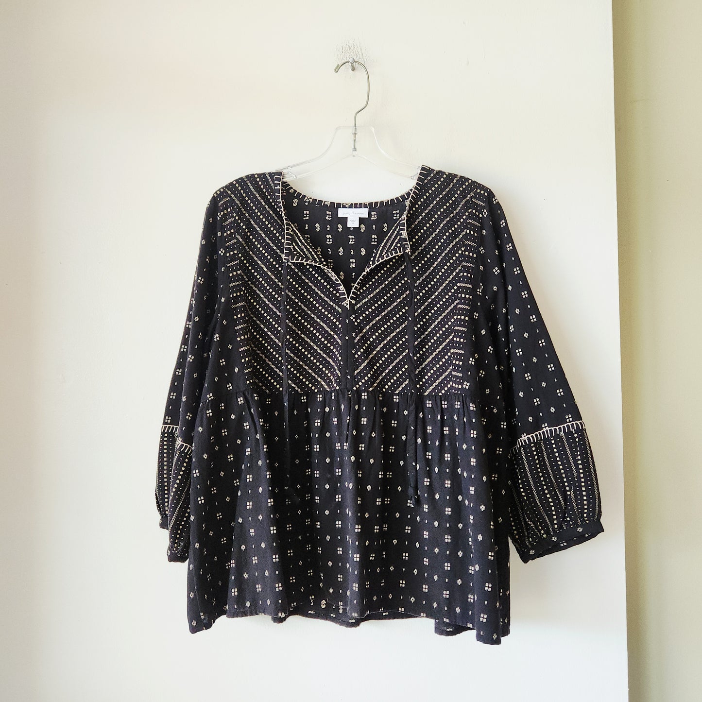 PureJill Elements Peplum Top - M