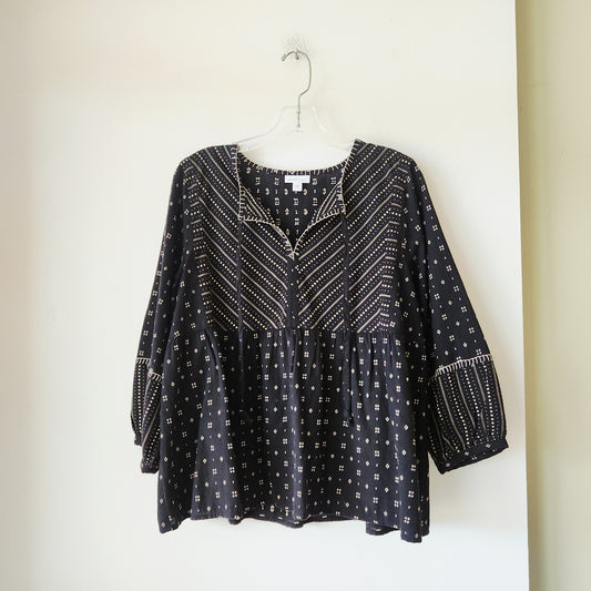 PureJill Elements Peplum Top - M