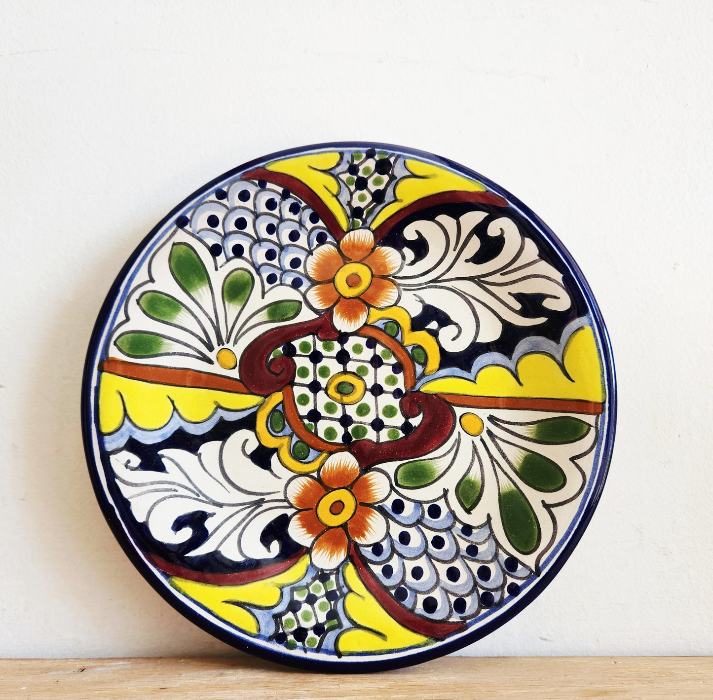 Talavera Handpainted Mexican Plate 8" Wall Hanging