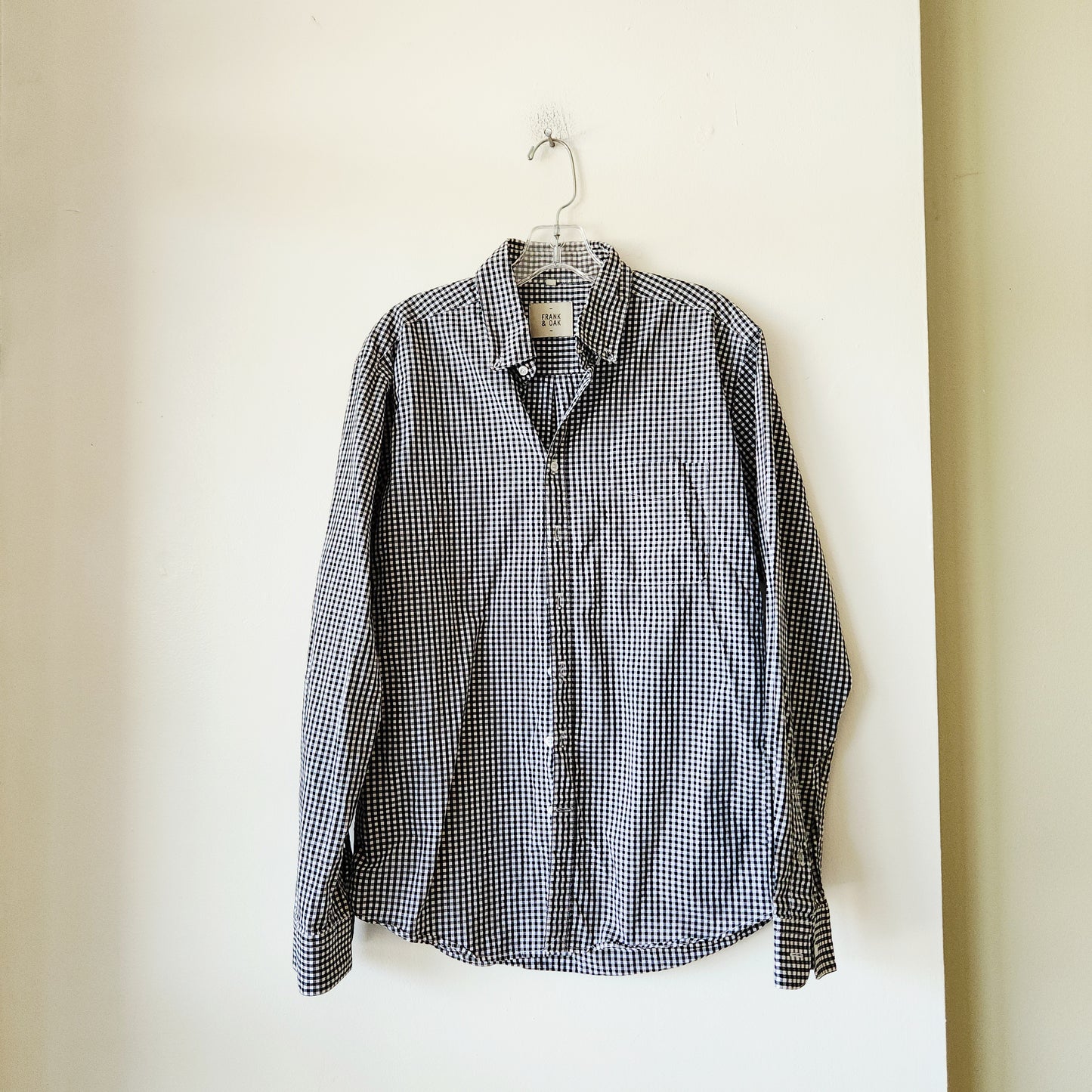 Frank & Oak 100% Cotton Checked Shirt - M