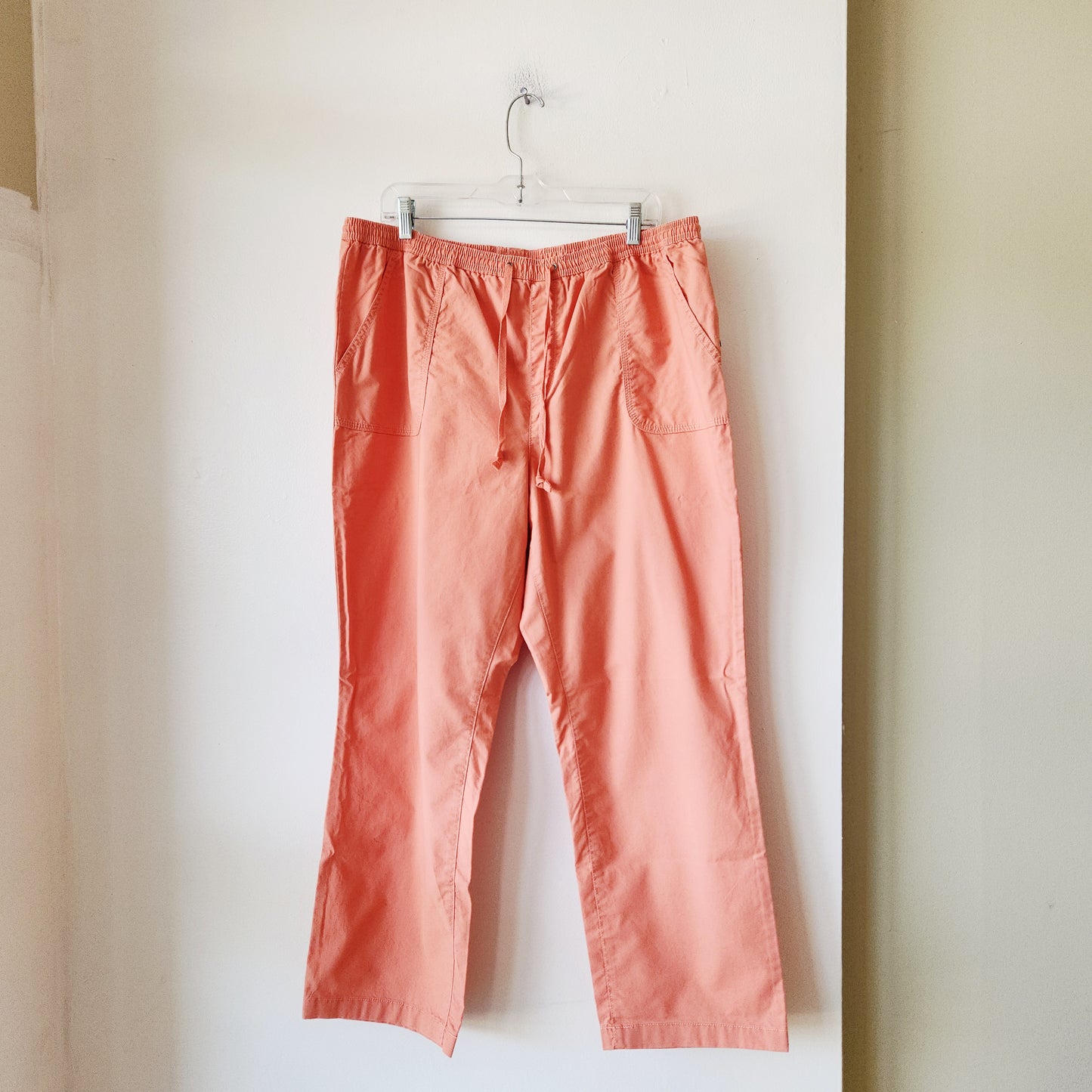 LL Bean Drawstring 100% Cotton Pants - size 18 - New