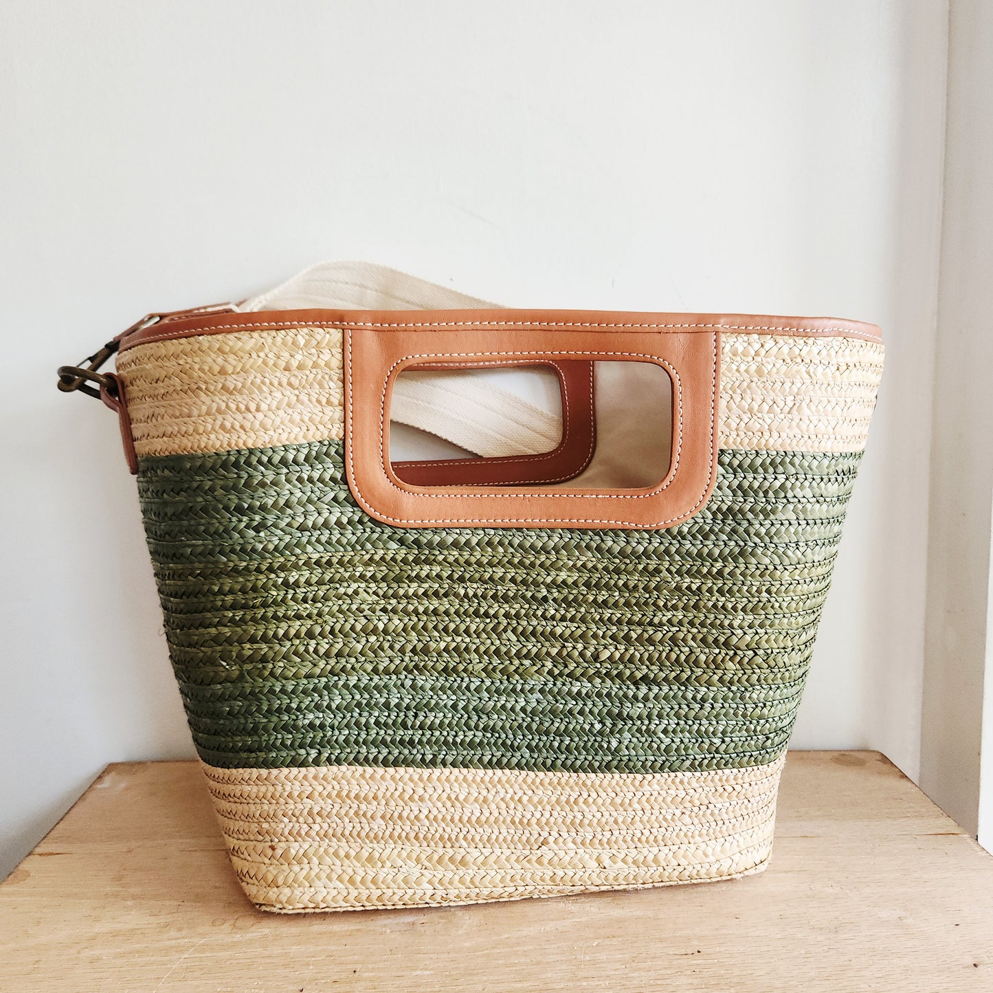 Banana Republic Structured Straw Tote