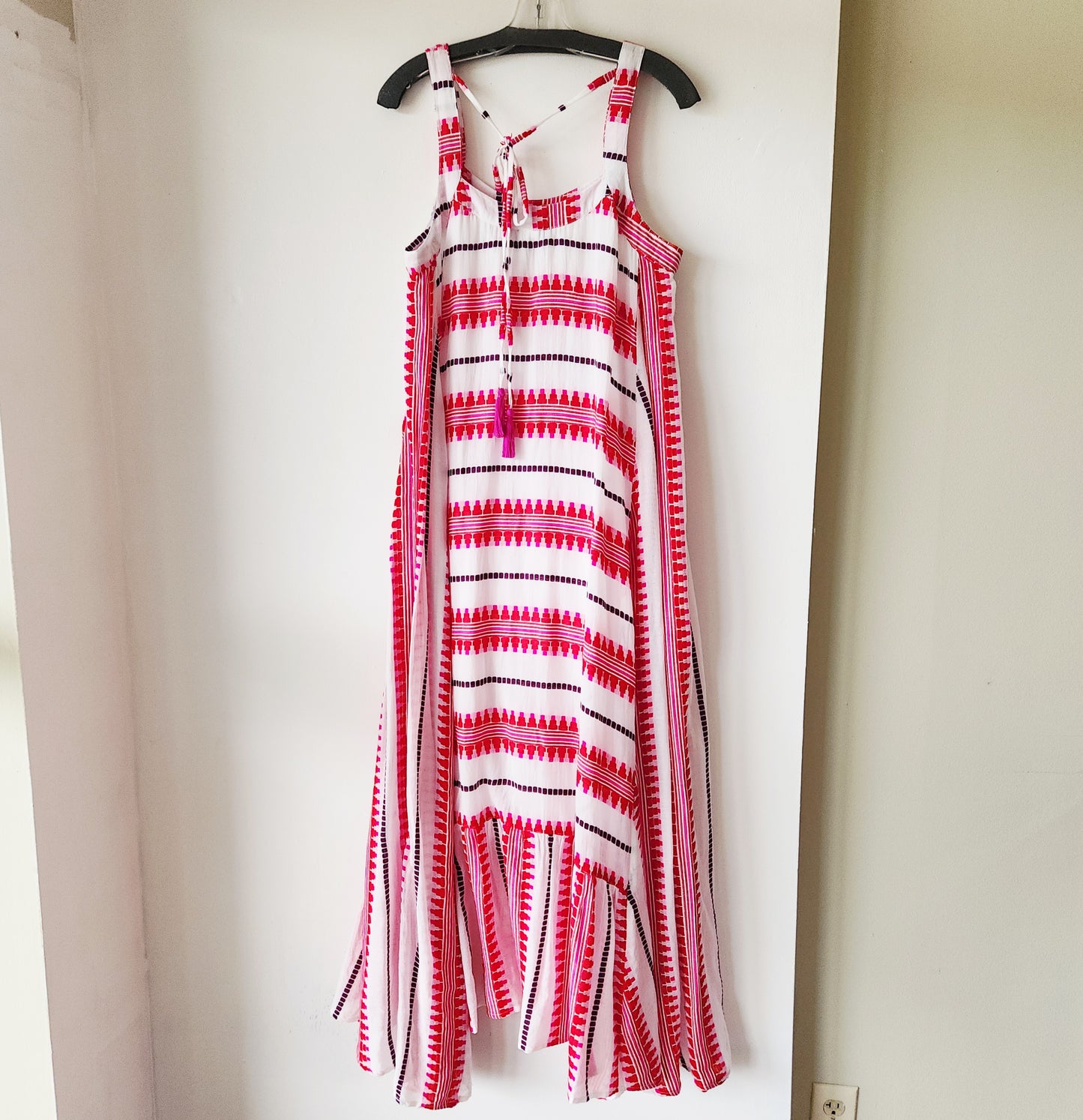Ro's Garden Striped Maxi Dress - L
