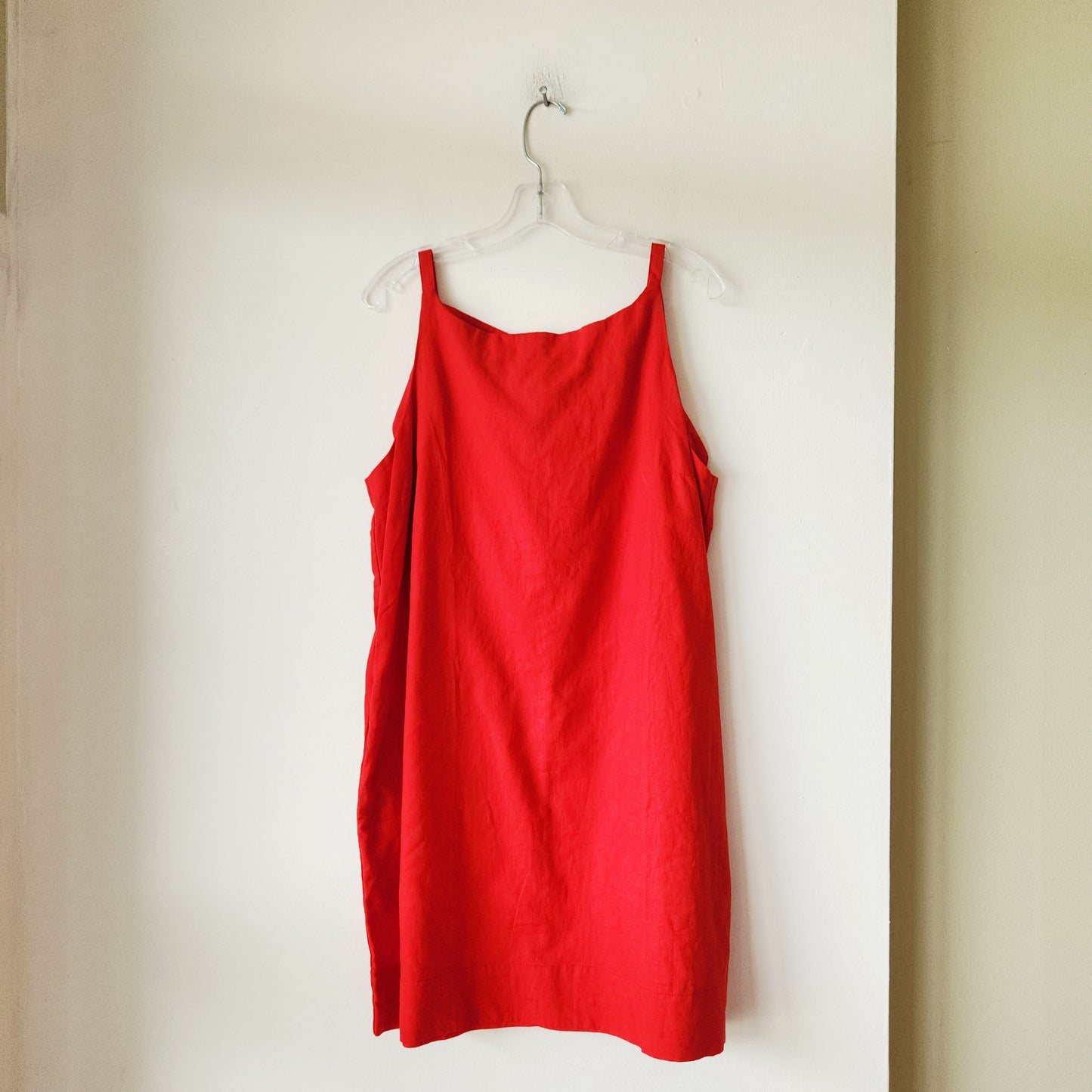 GAP Linen & Cotton Dress with Square Neckline - L - New