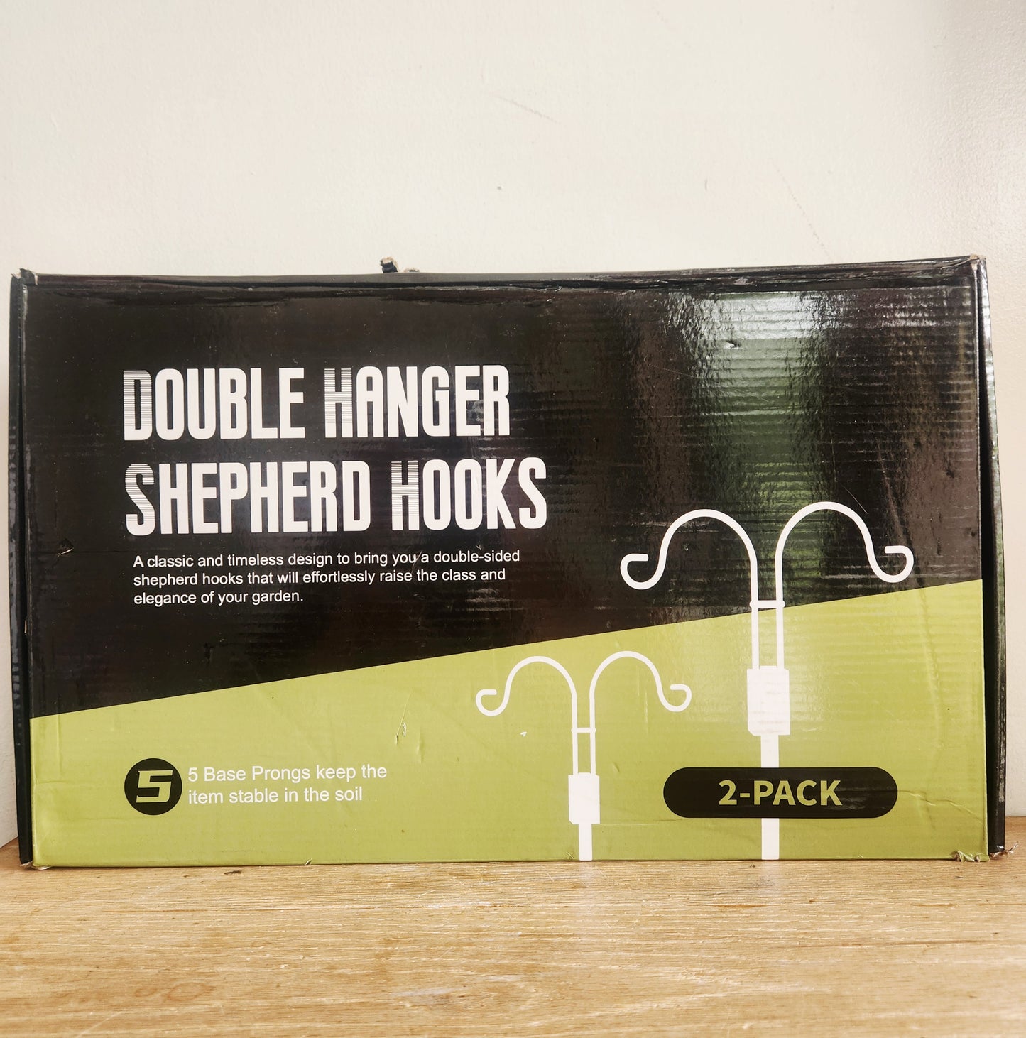 Double Hanger Sheperd Hooks For Outdoor Plants 2 Pack