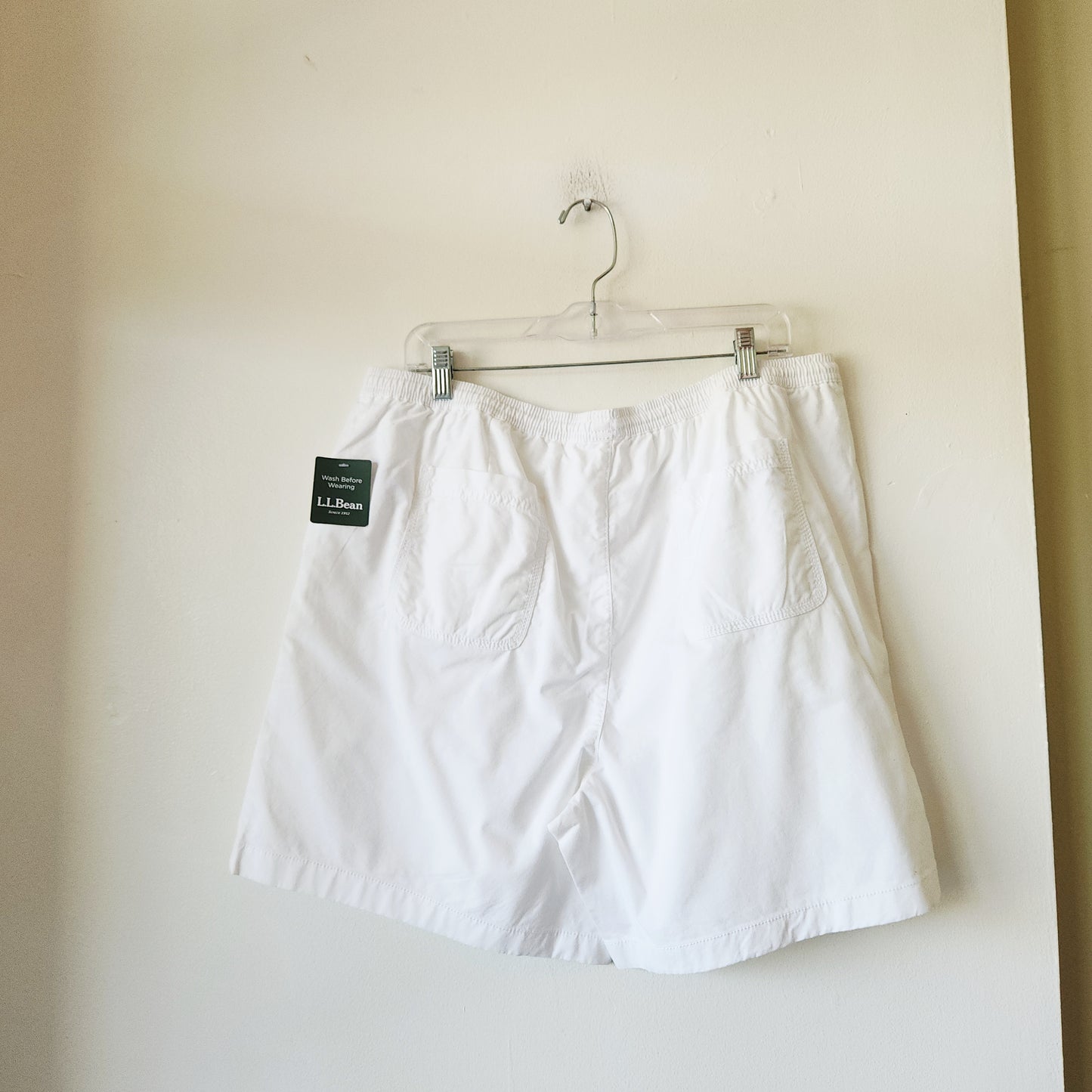 LL Bean 100% Cotton Drawstring Shorts - size 18 - New