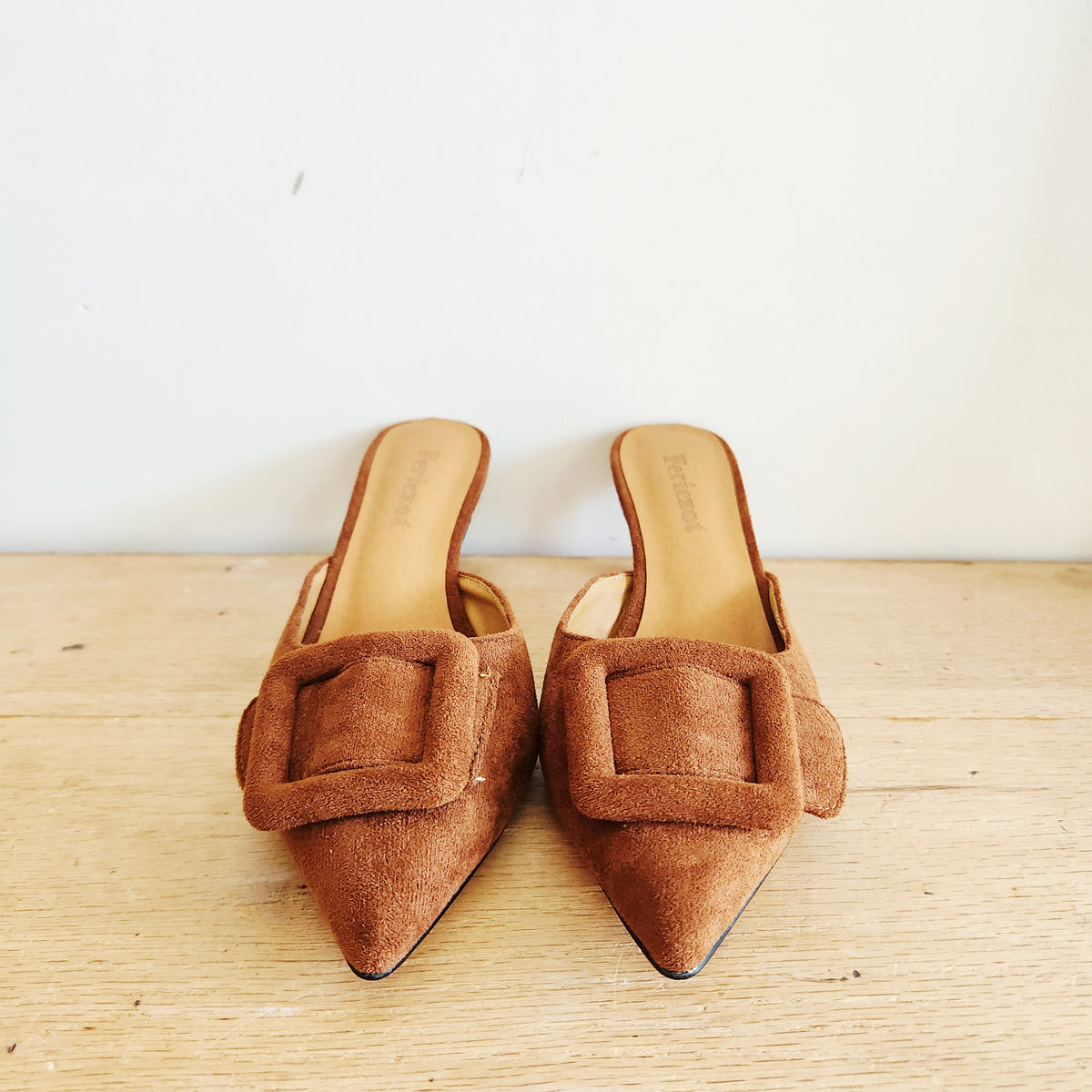 Vintage Fericzot Kitten Heel Mules - size 6
