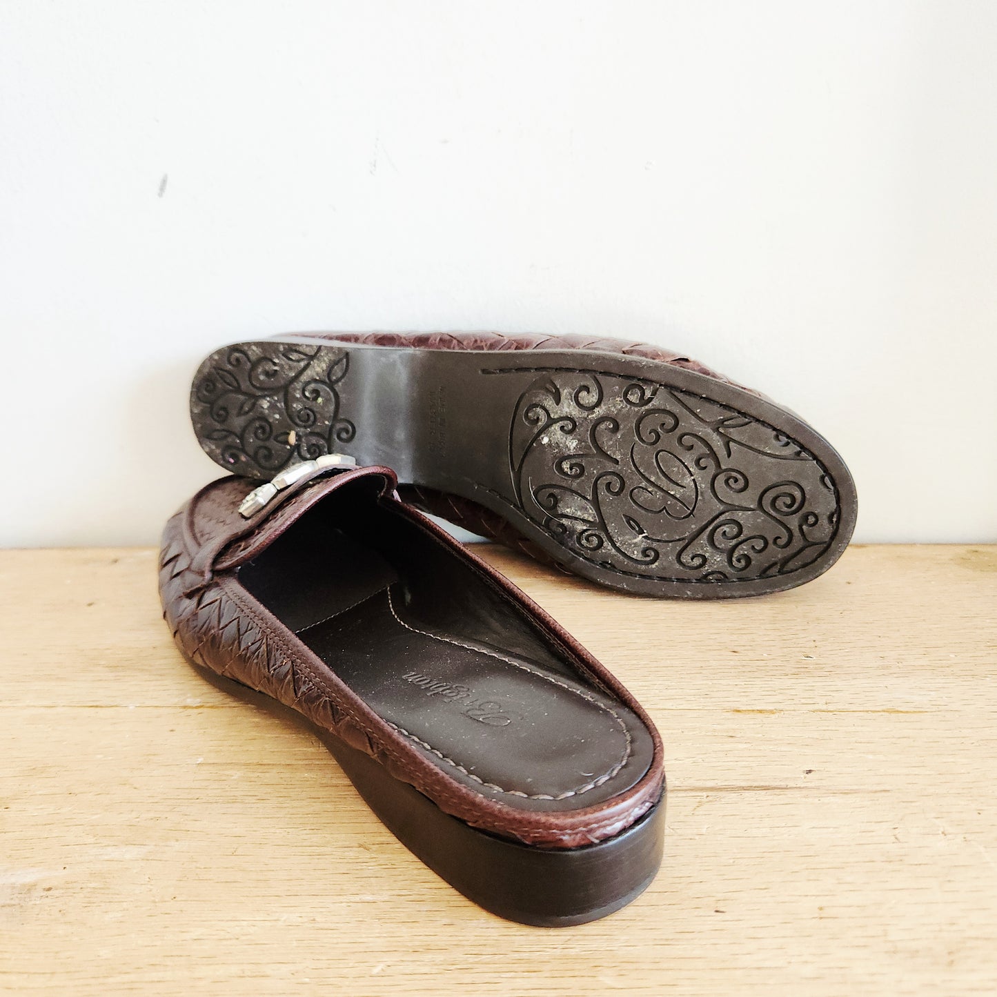 Brighton Leather Mules - size 8M