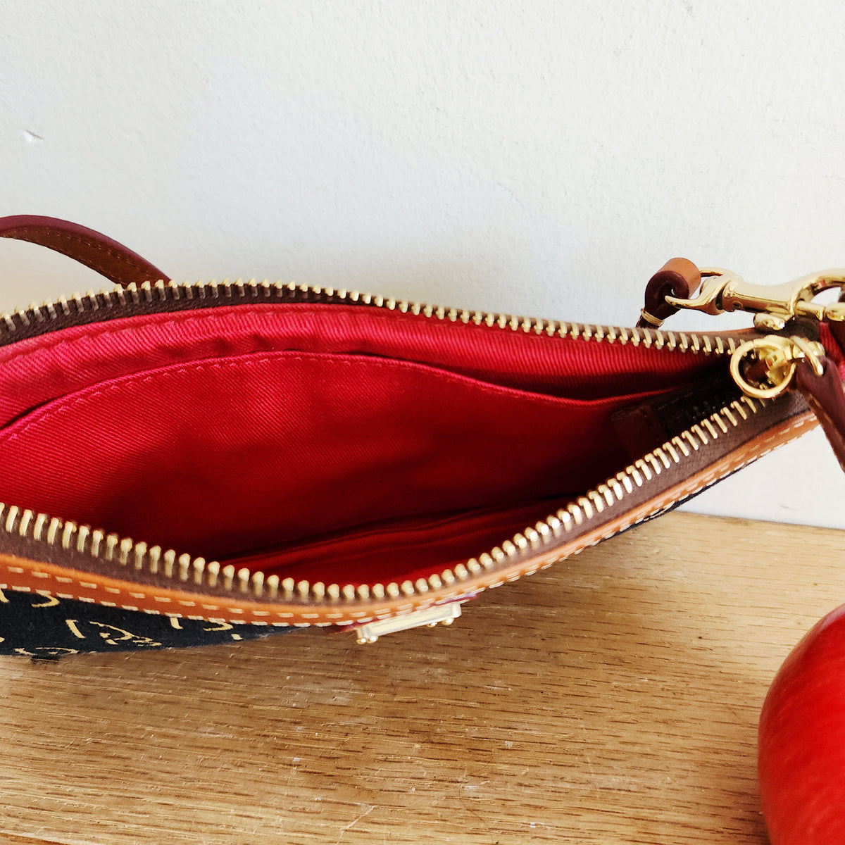 Dooney and Burke Slim Logo Wristlet