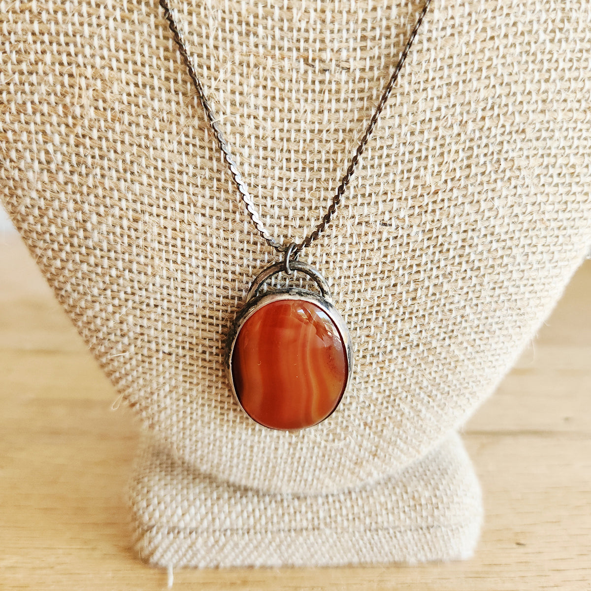 Sterling Silver Chain with Sterling Silver Pendant