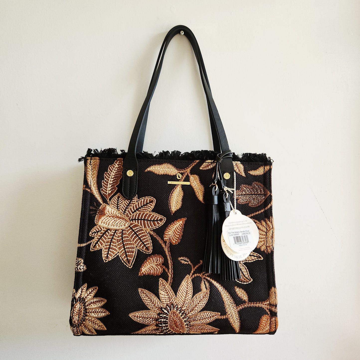 Spartina 449 Zip Top Box Tote - New
