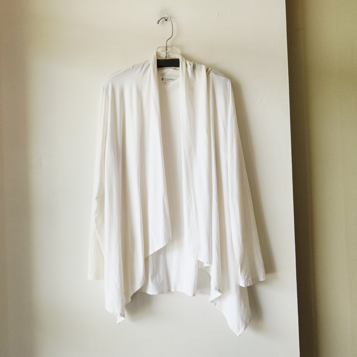Coolibar UPF50 Jersey Open Top with Draped Front - L