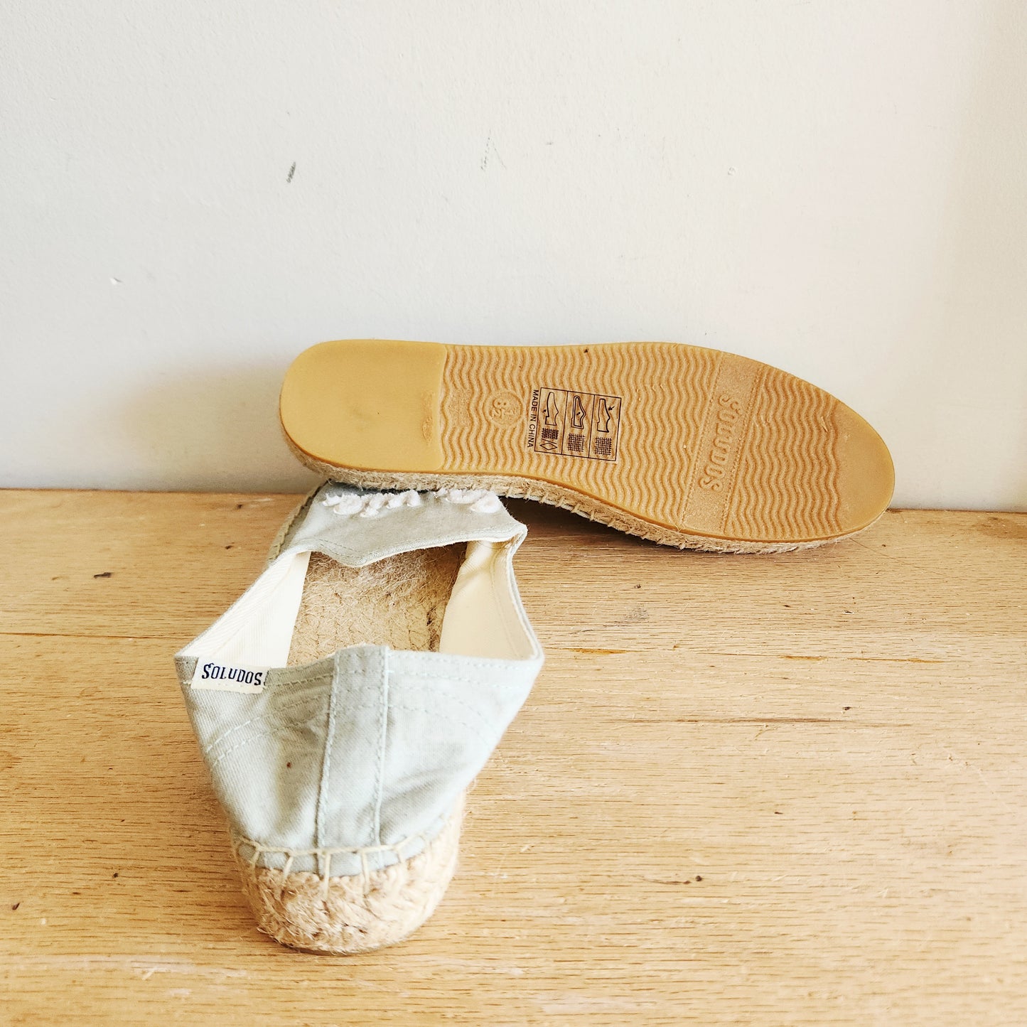 Soludos 'C'est La Vie' Espadrille Flats - size 8.5/39