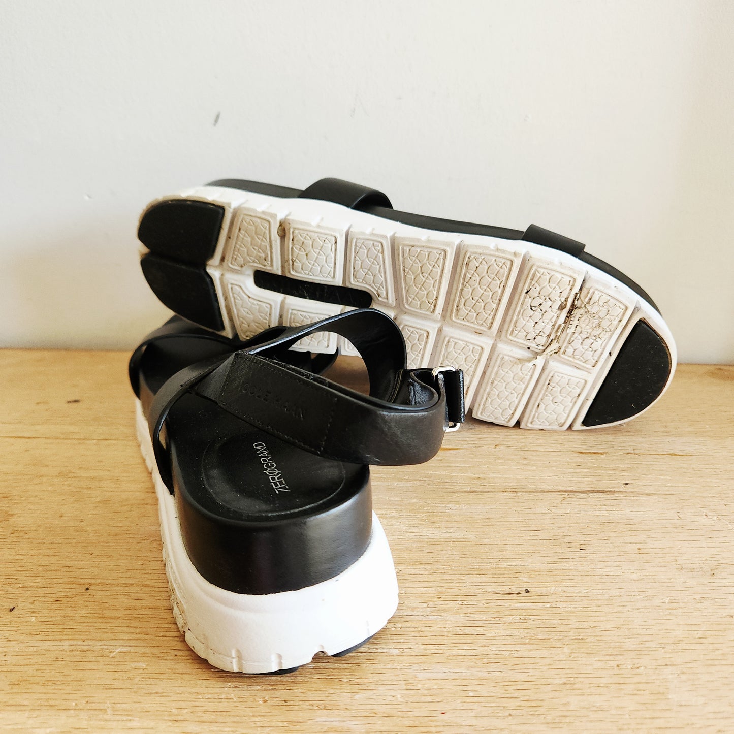 Cole Haan Zerøgrand Black Sandals - size 11B