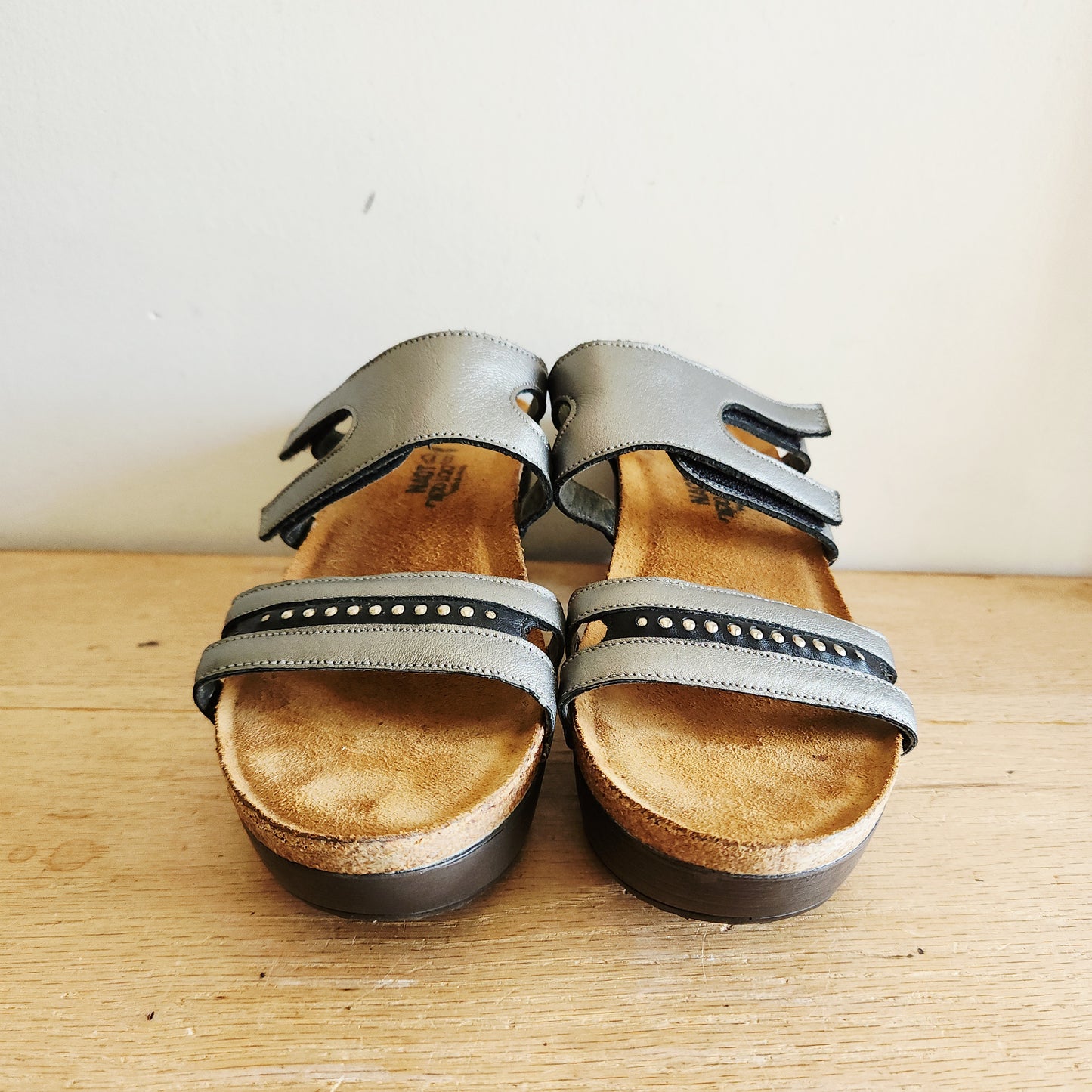 Naot Leather Heeled Sandals - size 40