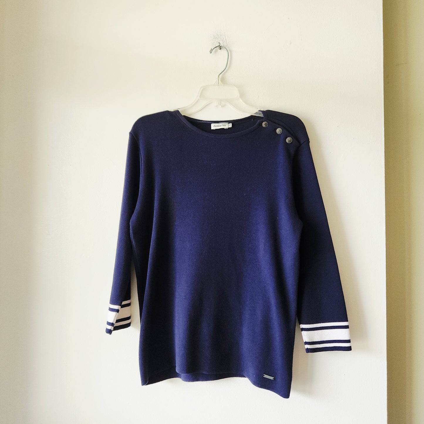 Amor Lux Navy Sweater with Nautical Details - size M