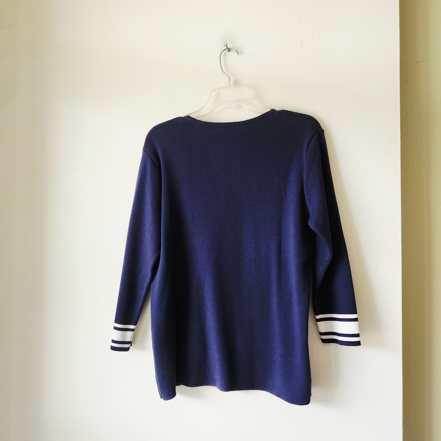 Amor Lux Navy Sweater with Nautical Details - size M