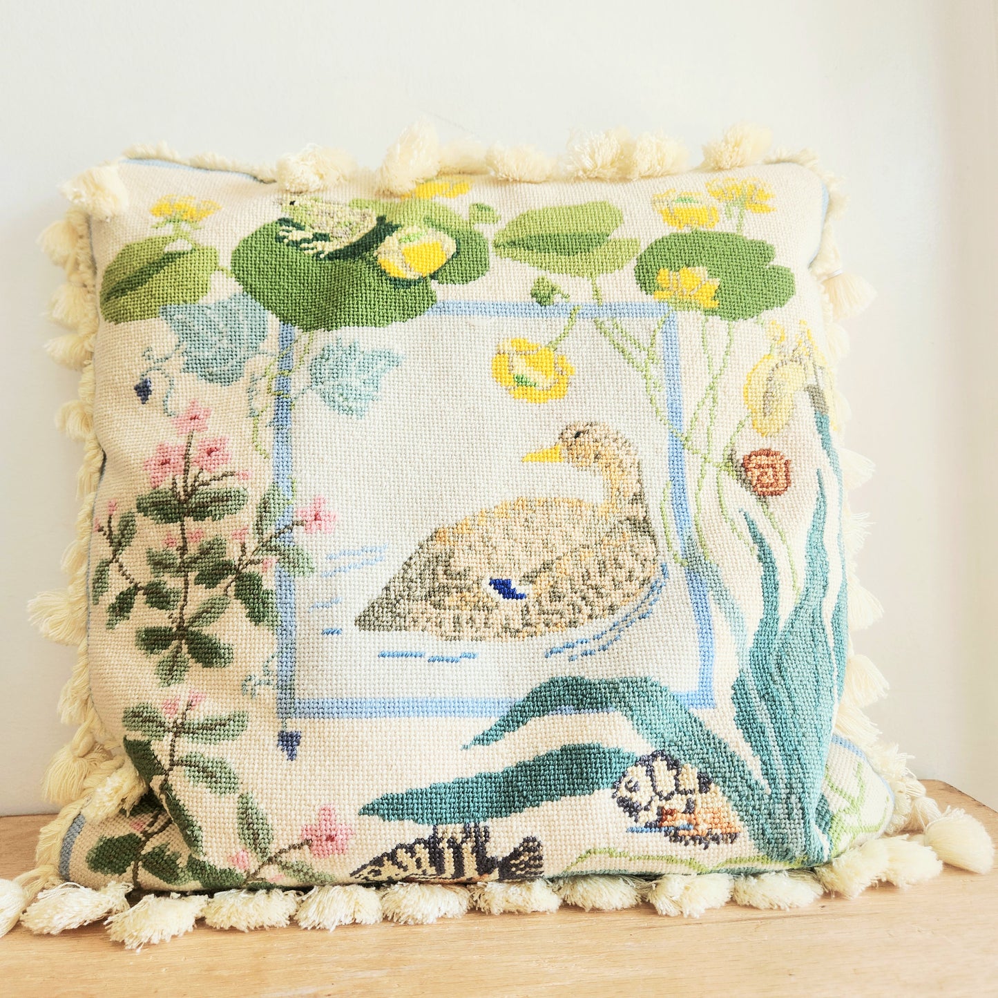 Barbara Eyre Needlepoint Decorative Pillow 16"