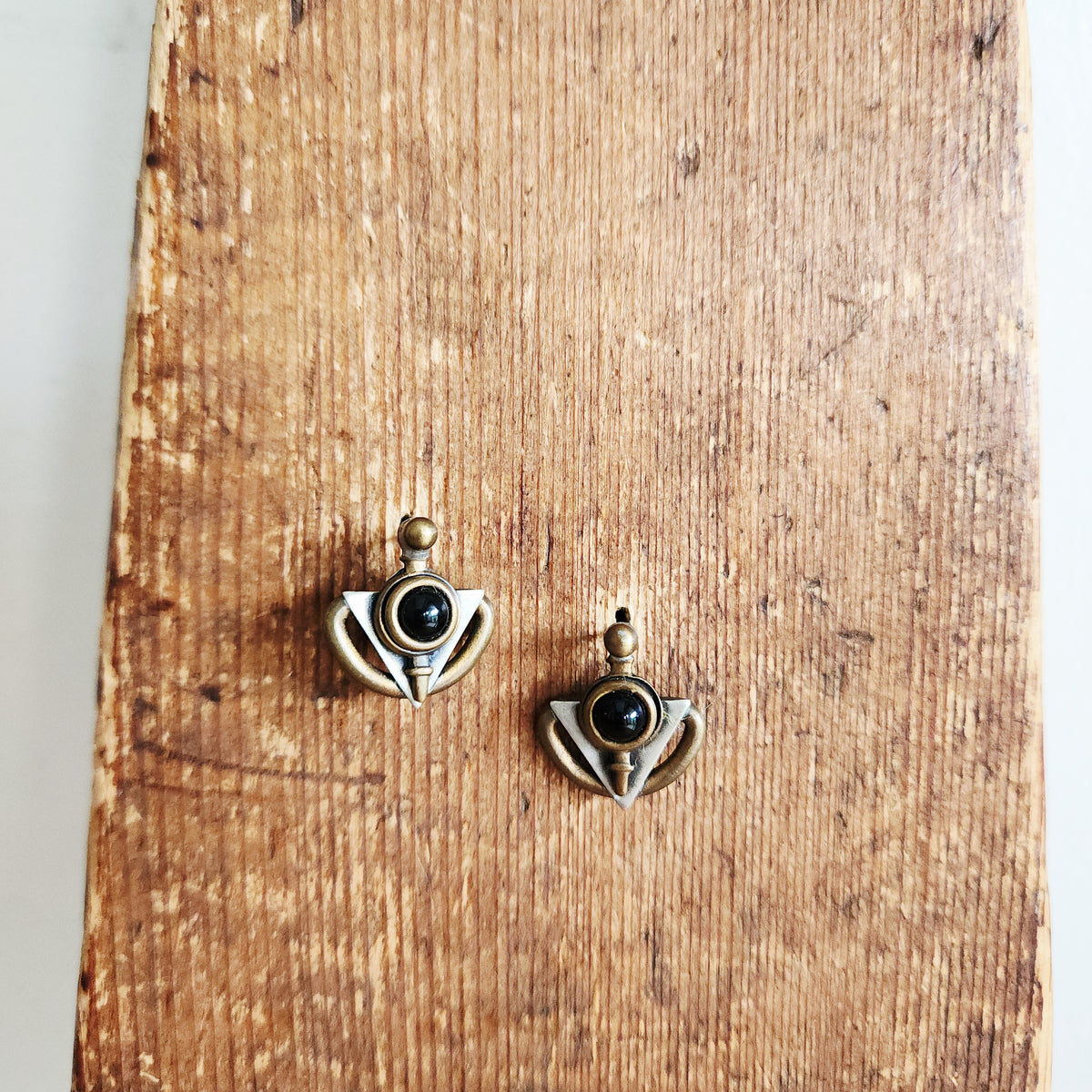 Mixed Metals Stud Earrings
