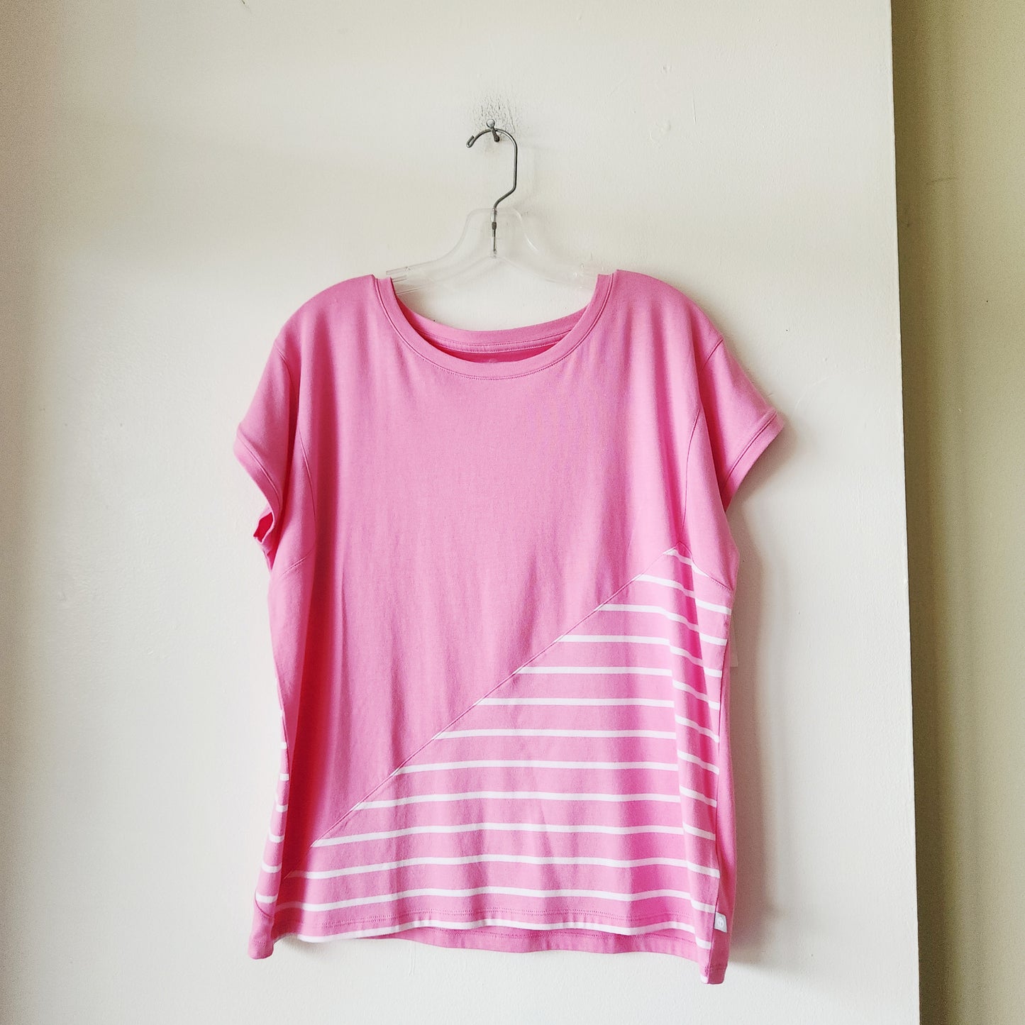 T by Talbots Asymmetrical Striped Top - M - New