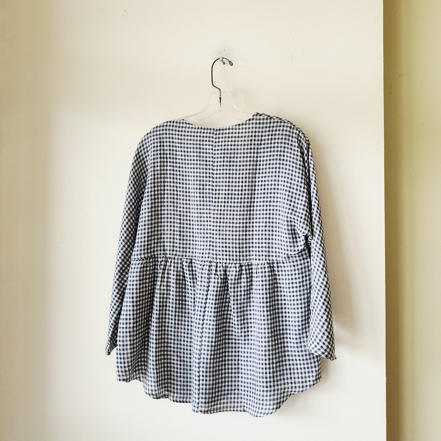 Lintico Linen & Cotton Peplum Top - S - New