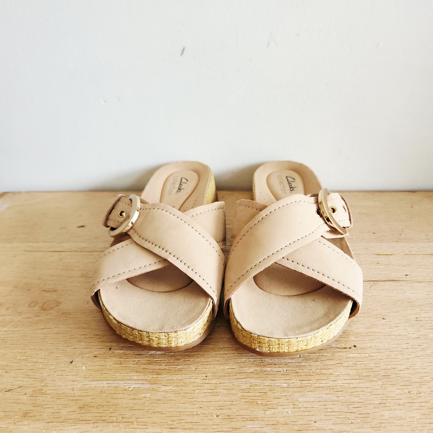 Clarks Criss Cross Sandals - size 7.5