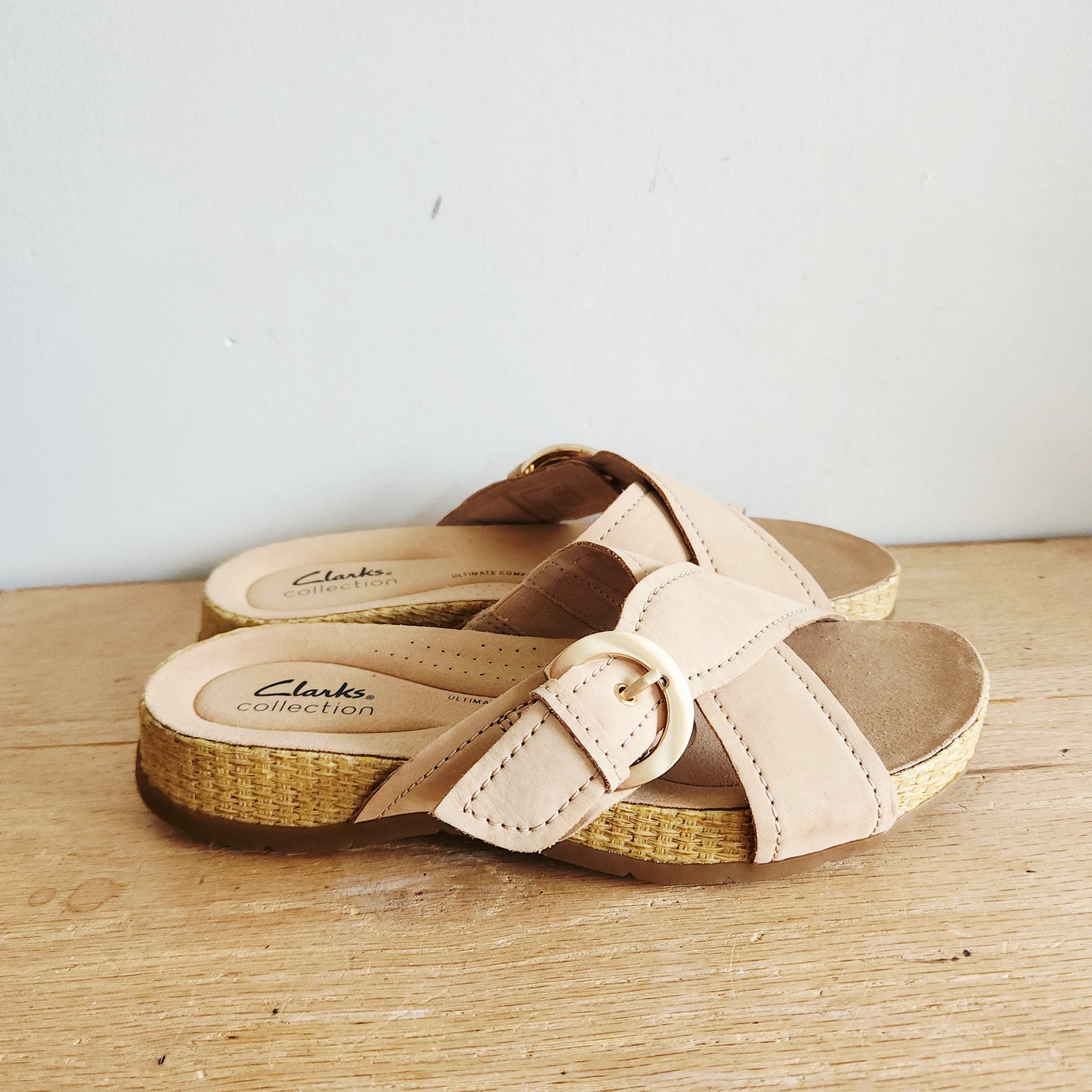 Clarks Criss Cross Sandals - size 7.5