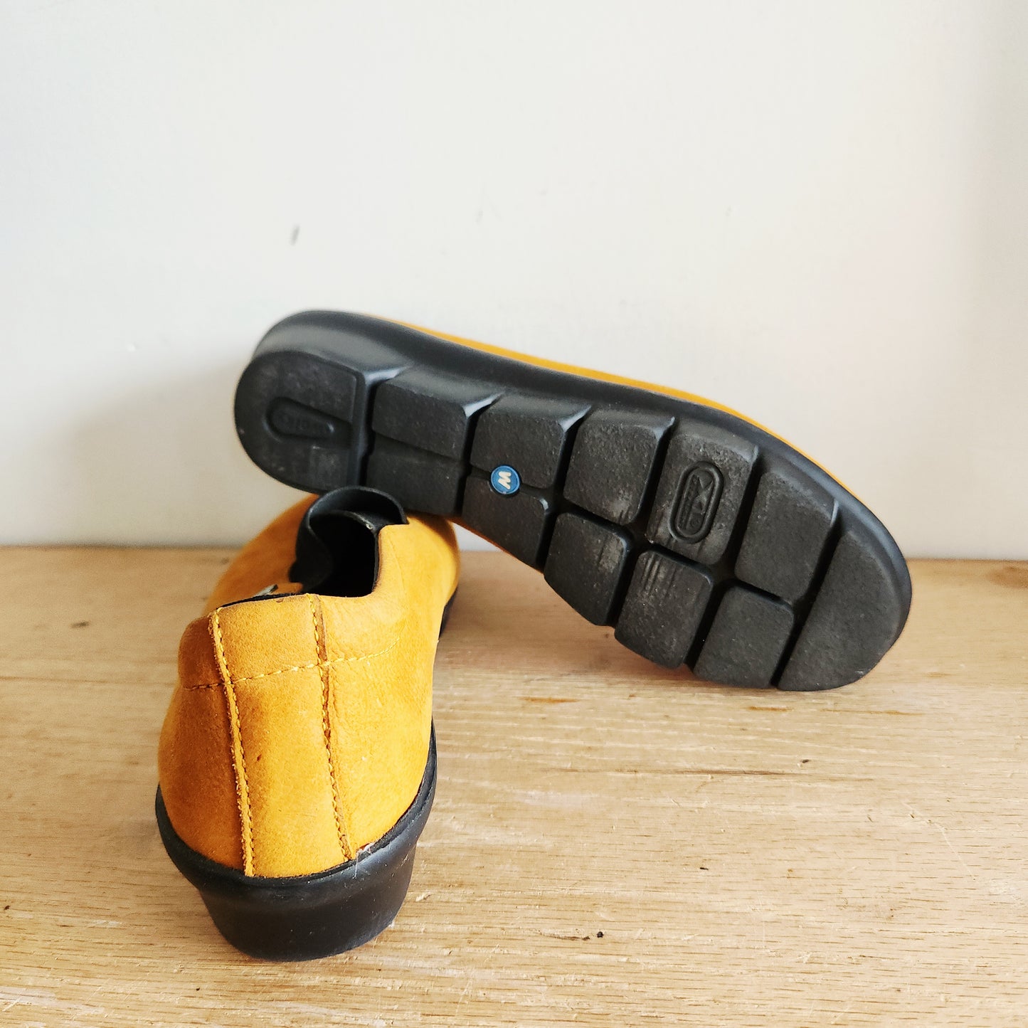 Wolky Goldenrod Yellow Slip On Shoes - size 39