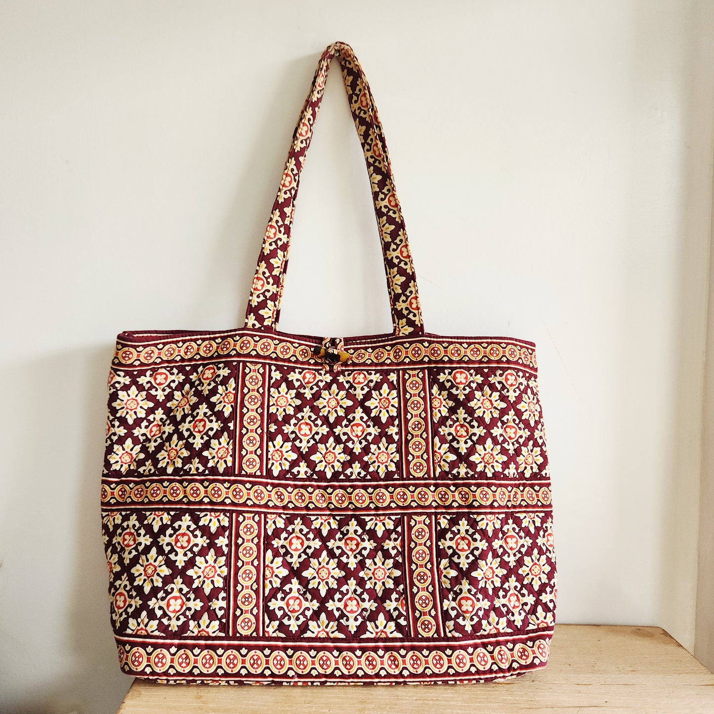 Vera Bradley Tote with Button Closure