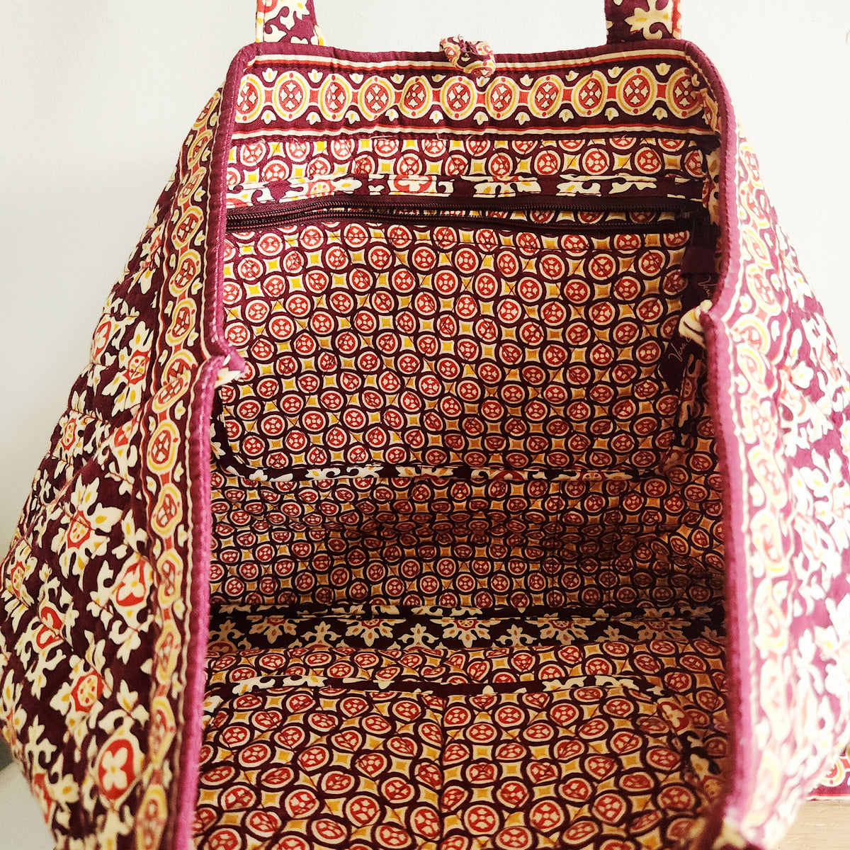Vera Bradley Tote with Button Closure