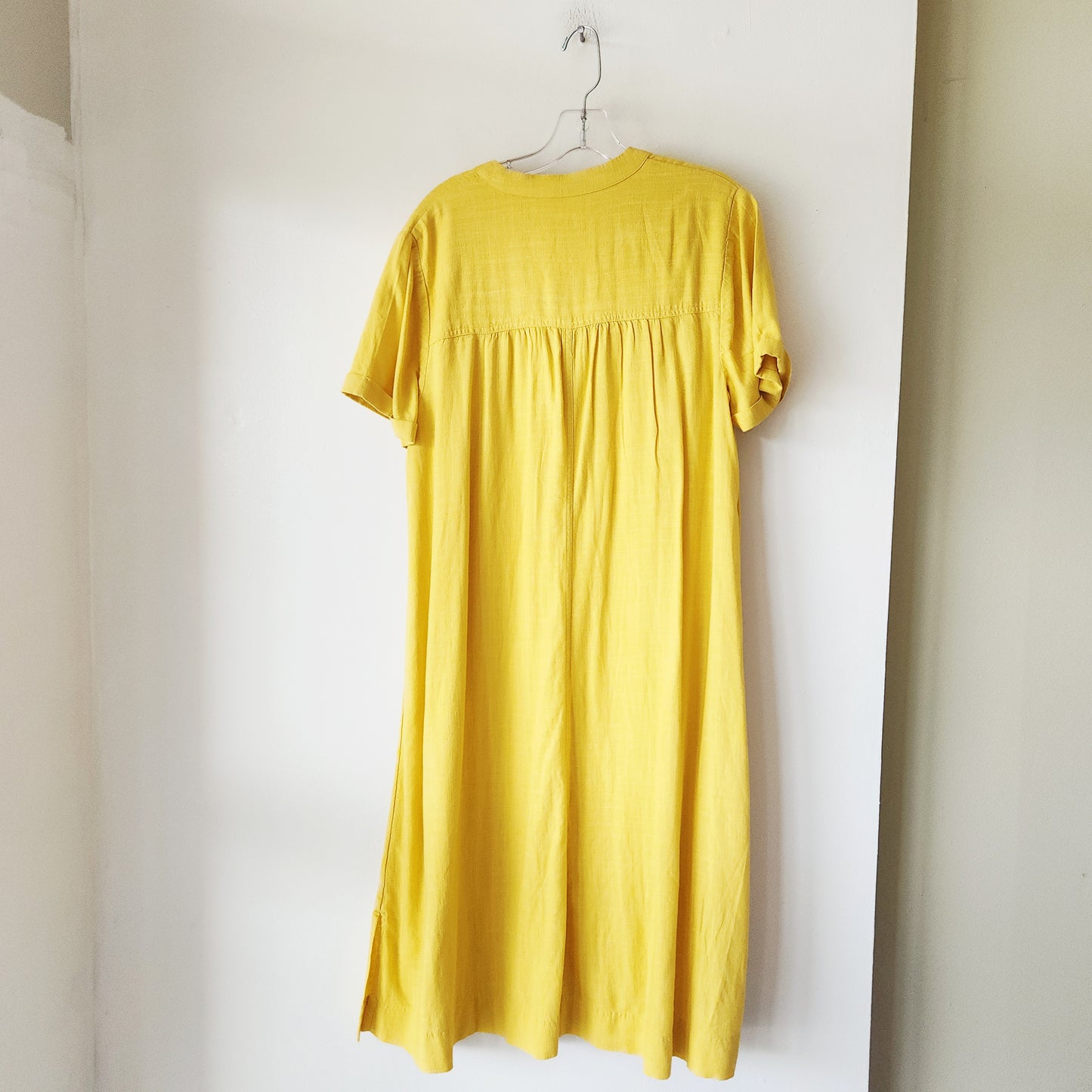 J Jill Goldenrod Loose Fit Shirtdress - M Petite