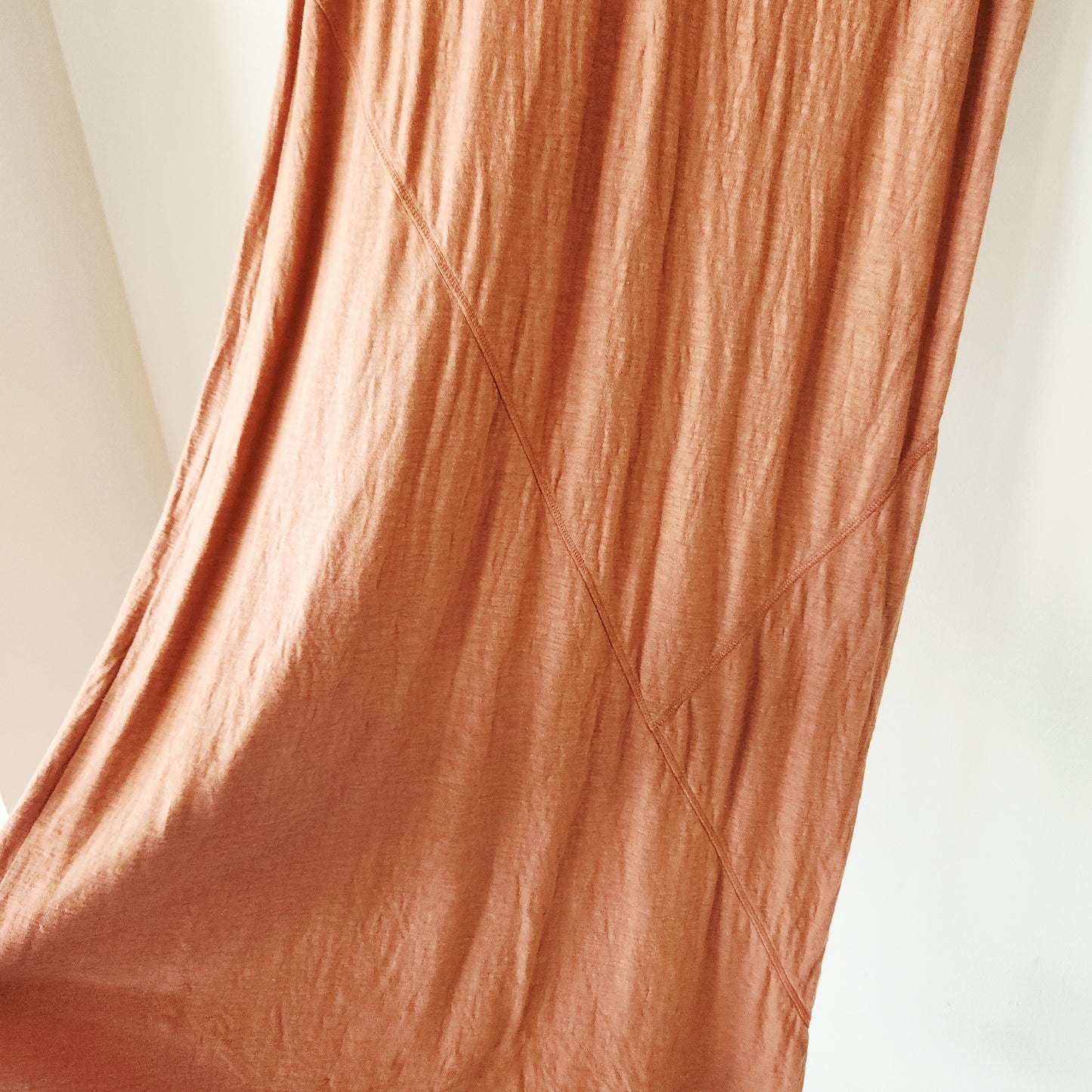 Cutloose Linen & Cotton Jersey Henley Maxi Dress - M