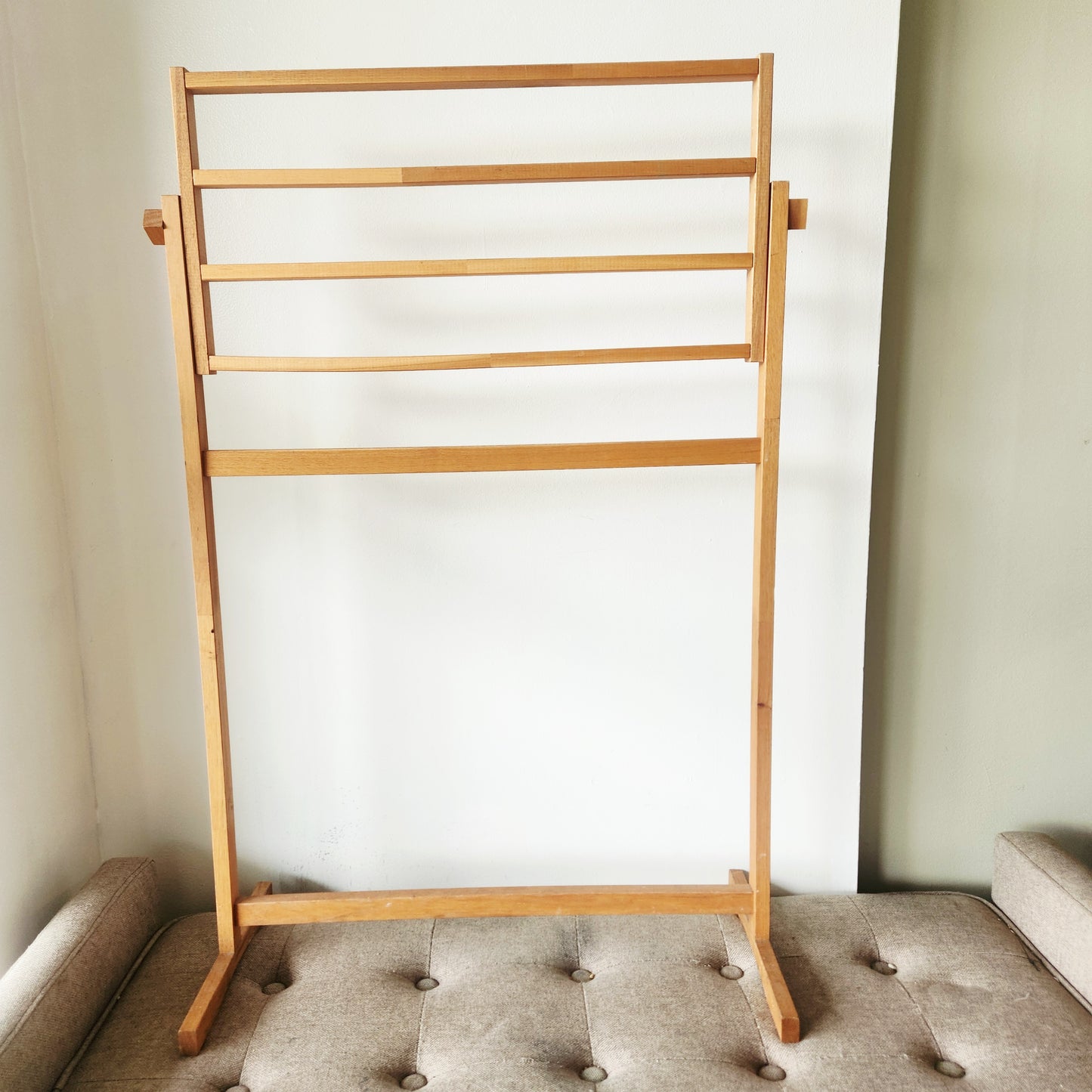 Wood Folding Drying Rack Towel Holder