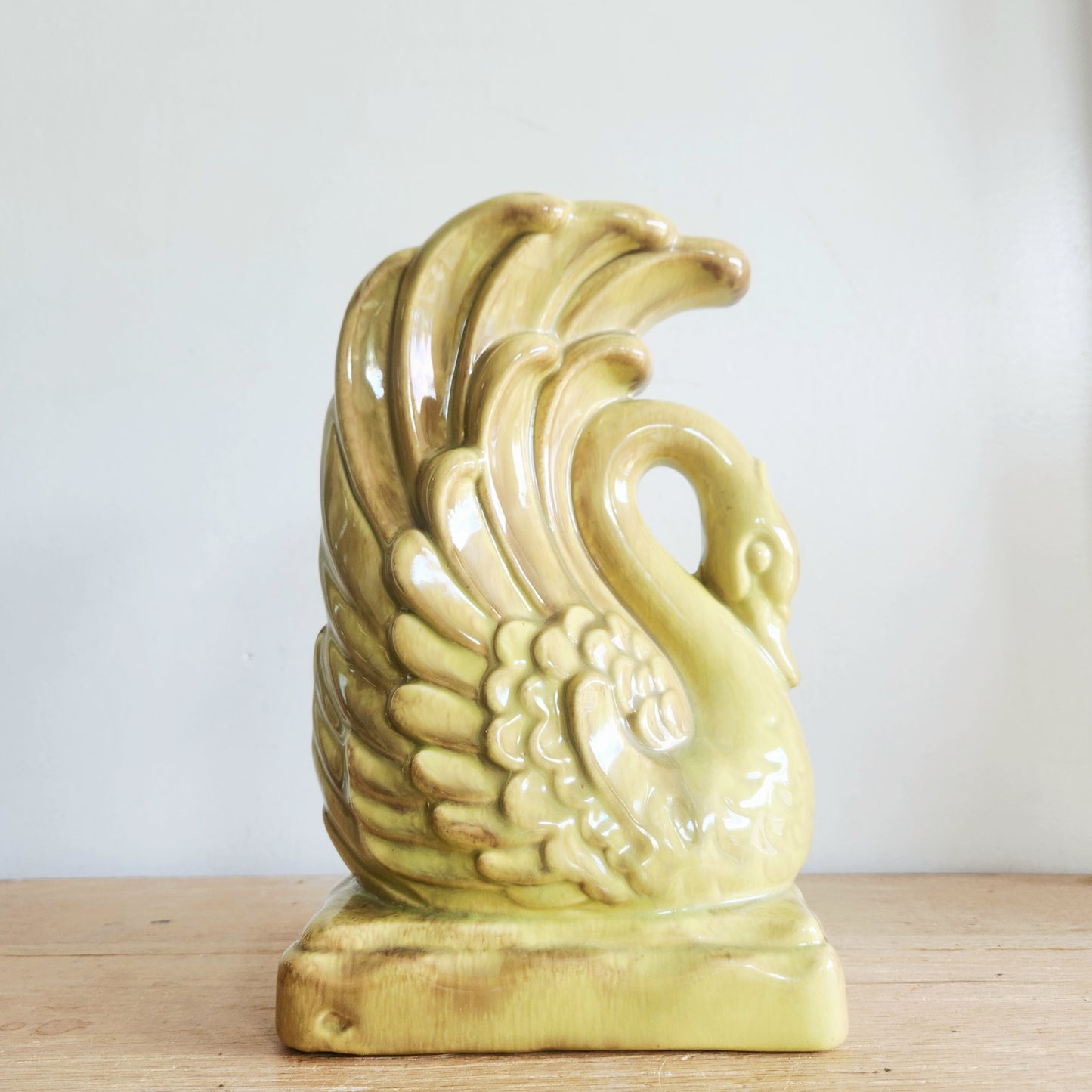 Vintage Gonder Pottery Swan Planter