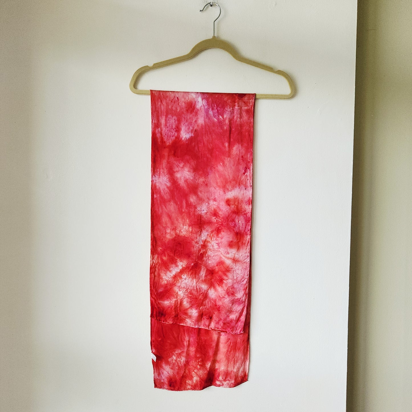 100% Silk Tie Dye Rolled Edge Scarf