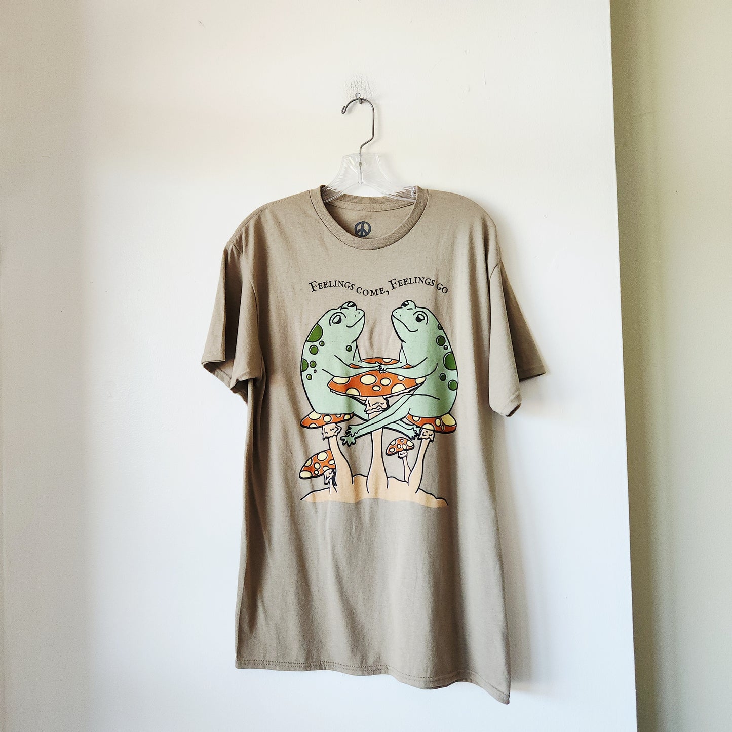 'Feelings Come, Feelings Go' 100% Cotton Tee - M