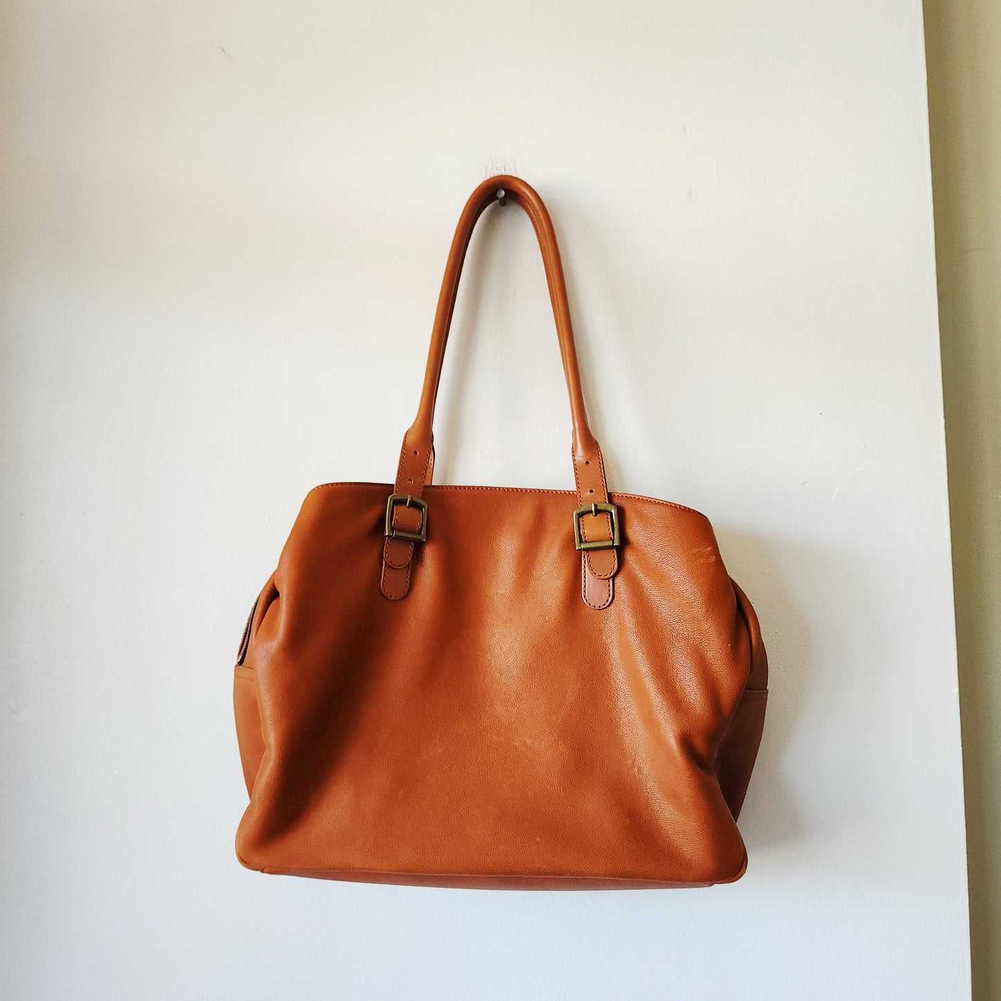 Mark & Graham Leather Brooklyn Carryall with Buckle Detail
