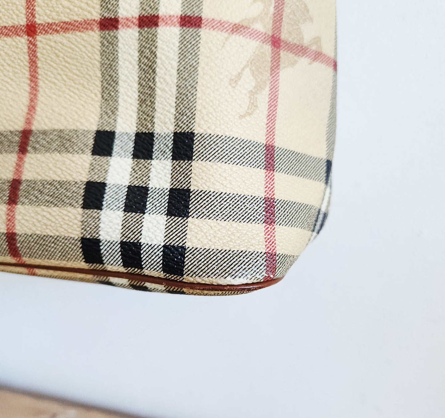 Burberry Logo Plaid Purse