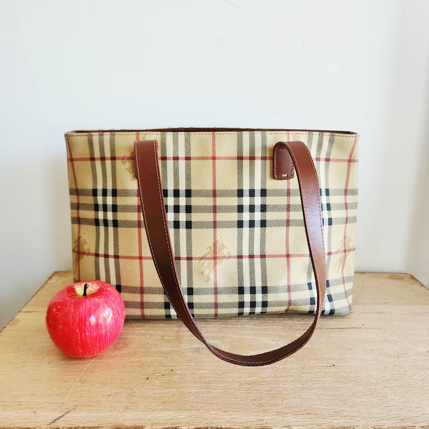 Burberry Logo Plaid Purse