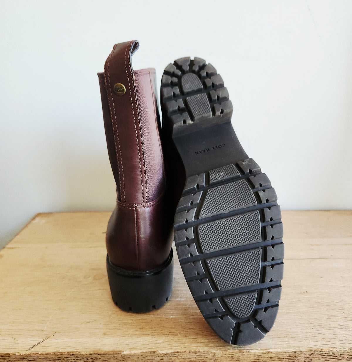 Cole Haan Waterproof Chestnut Boots - size 9B